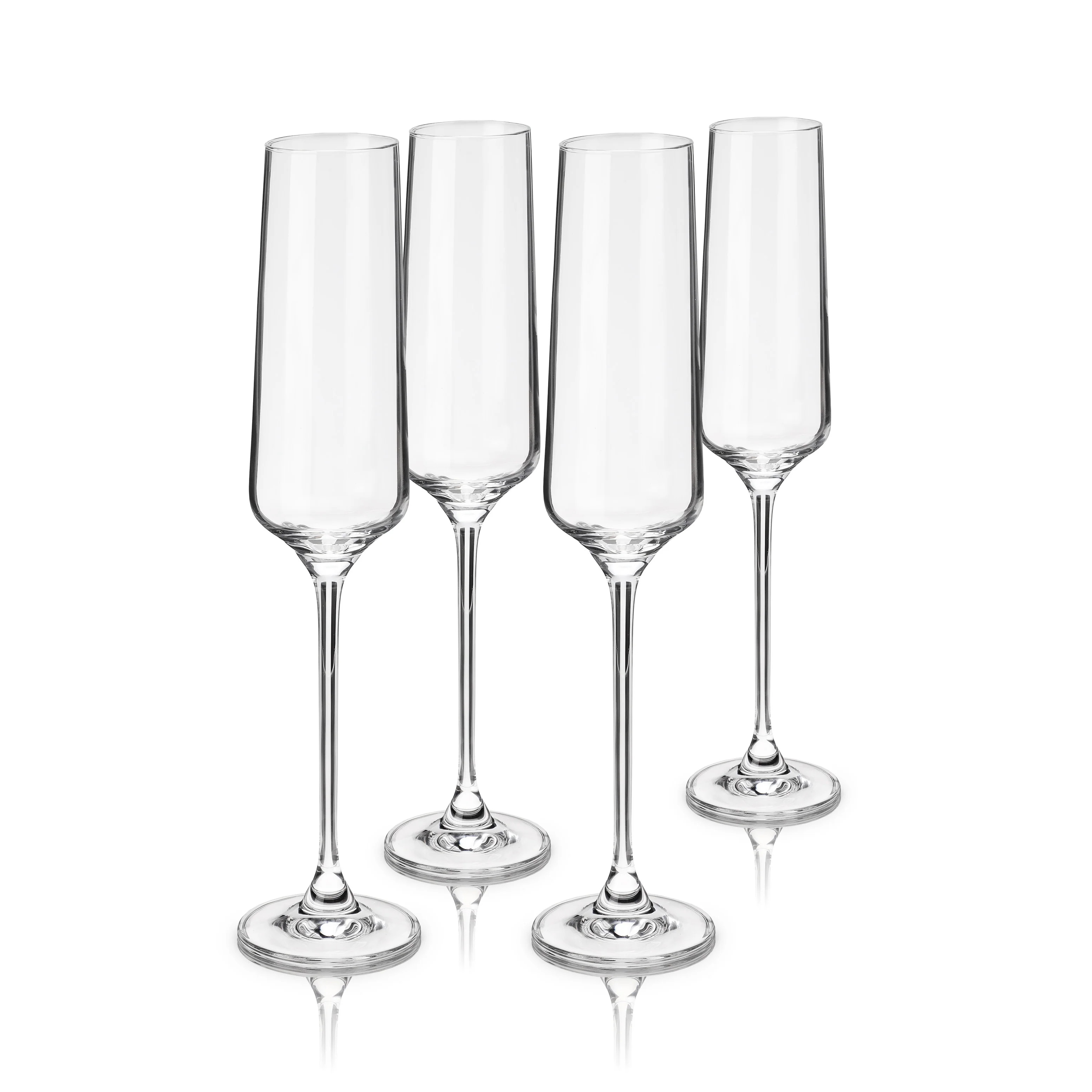 Reserve Inez Crystal Champagne Flutes Set of 4 - Image 4