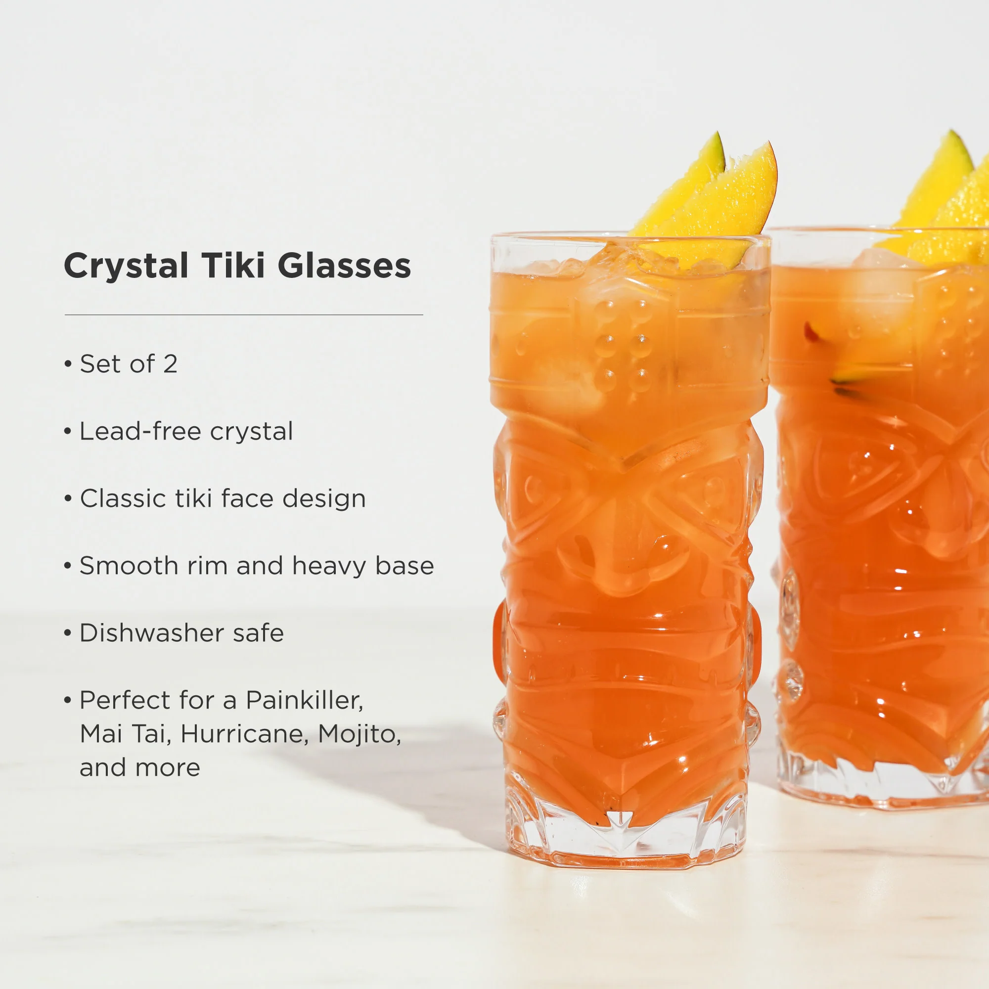 Pacific Crystal Tiki Glasses Set of 2 - Image 5