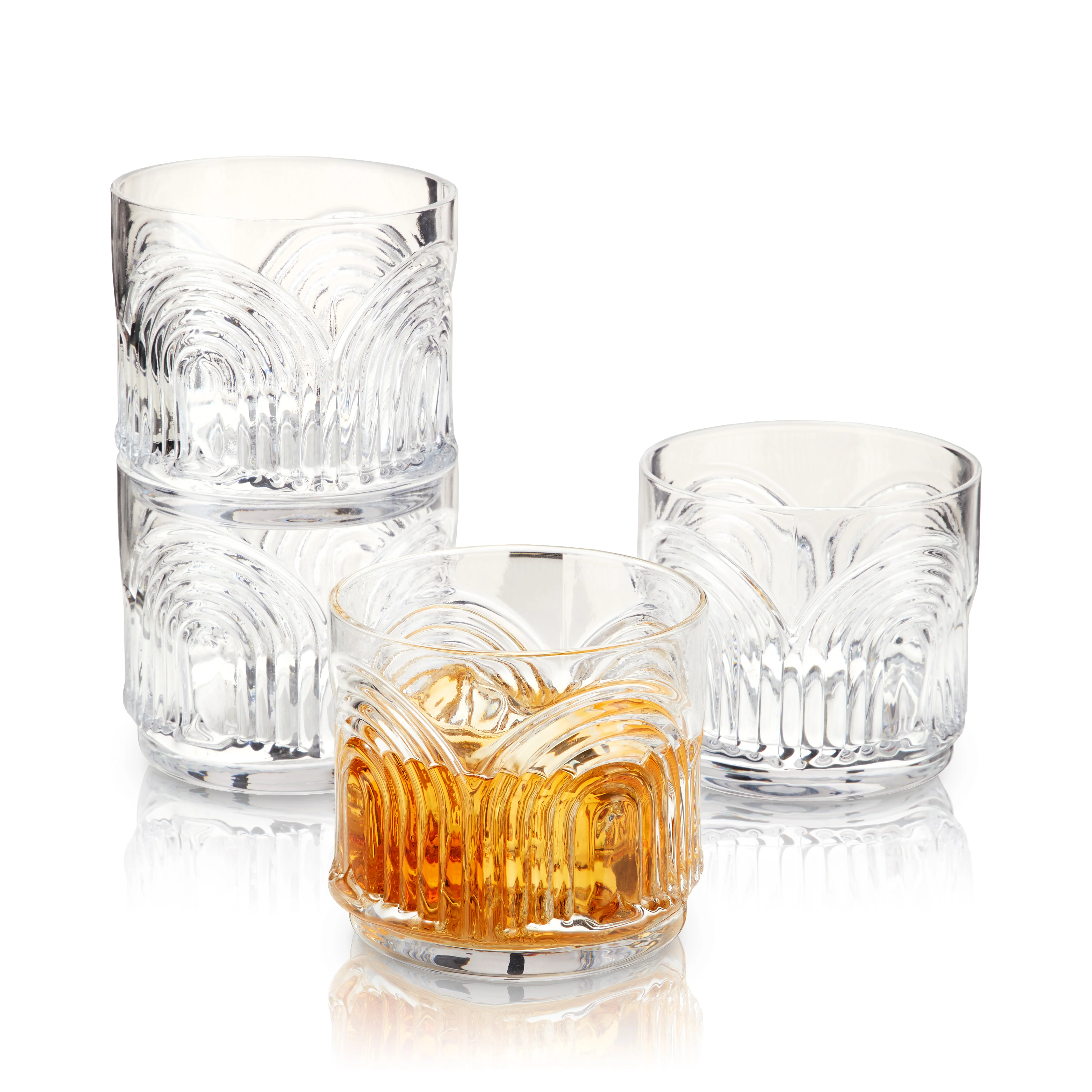 Beau Crystal Lowball Tumblers Set of 4 - Image 4