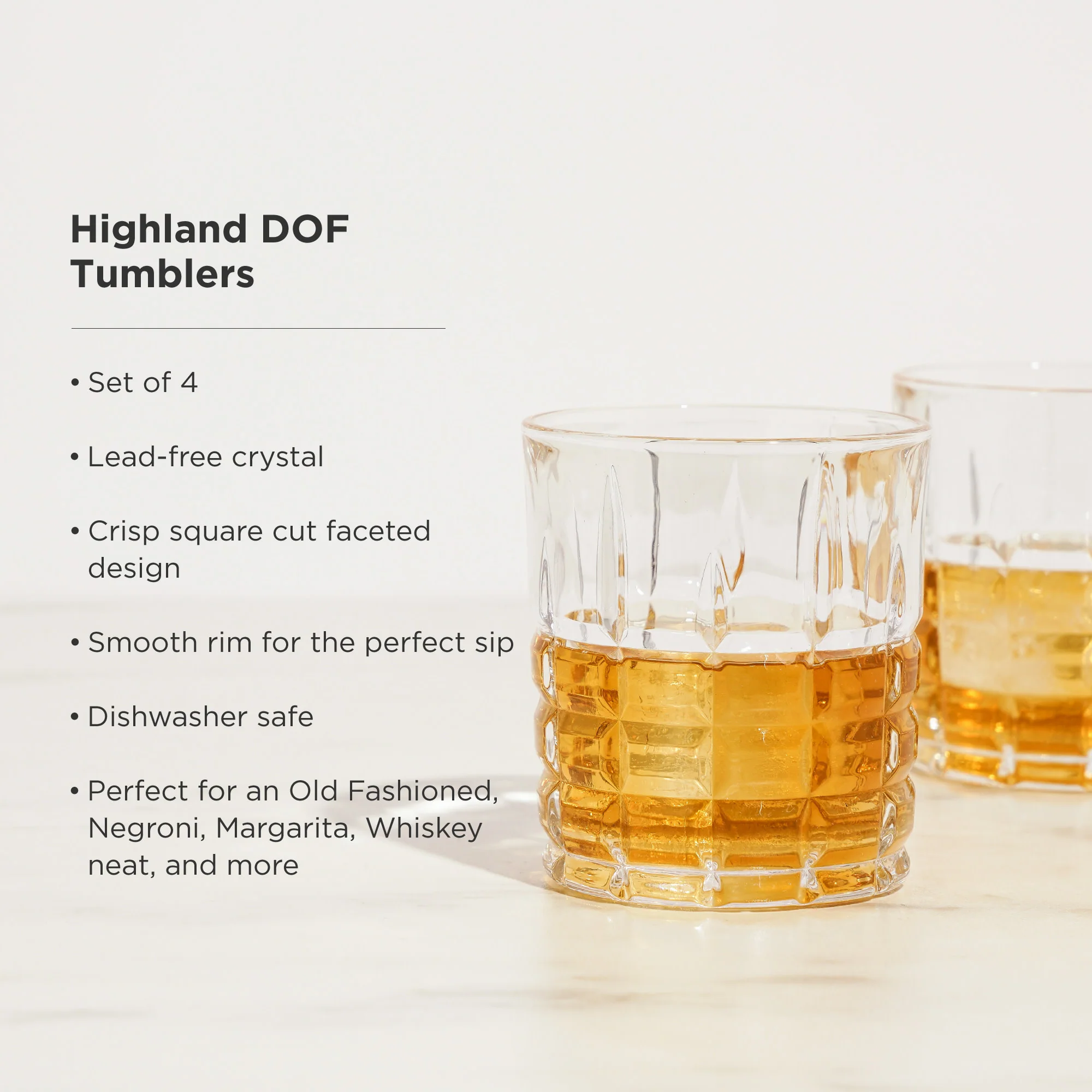 Highland Crystal Tumblers Set of 4 - Image 5