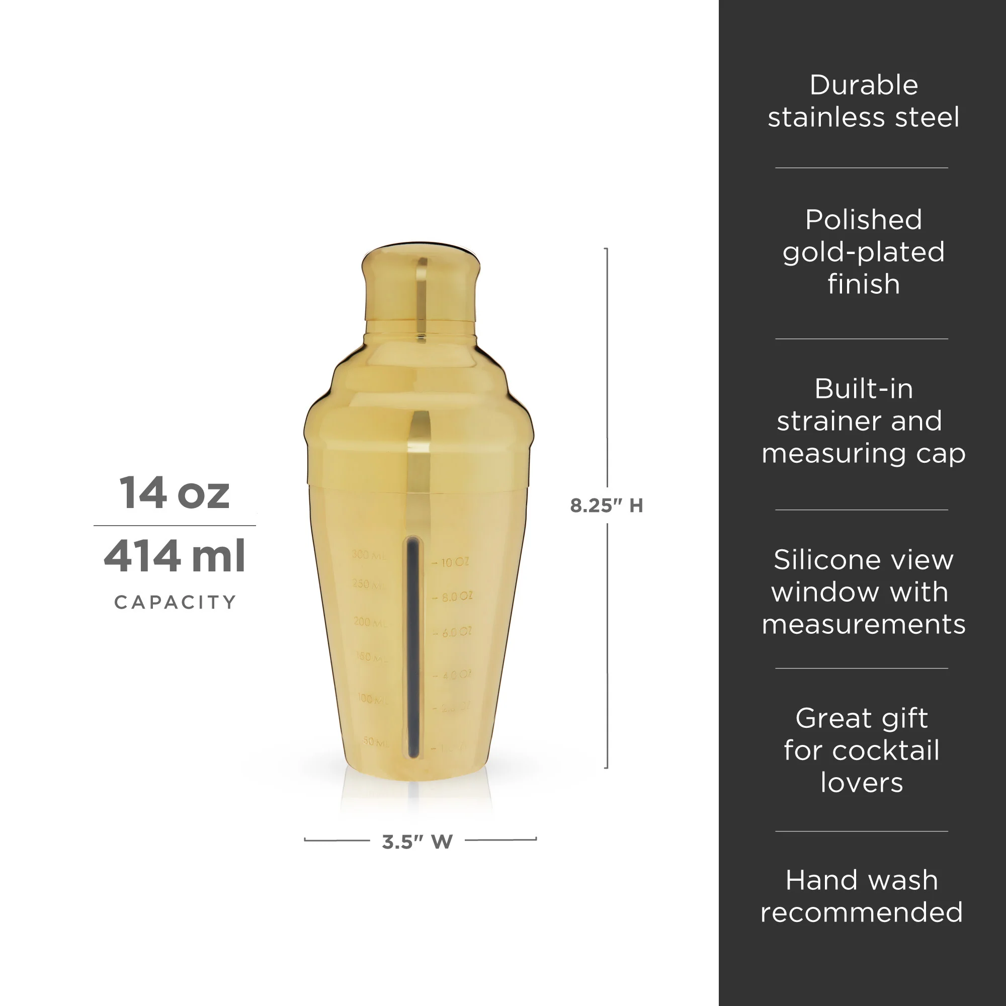 Belmont Measured Cocktail Shaker - Image 6