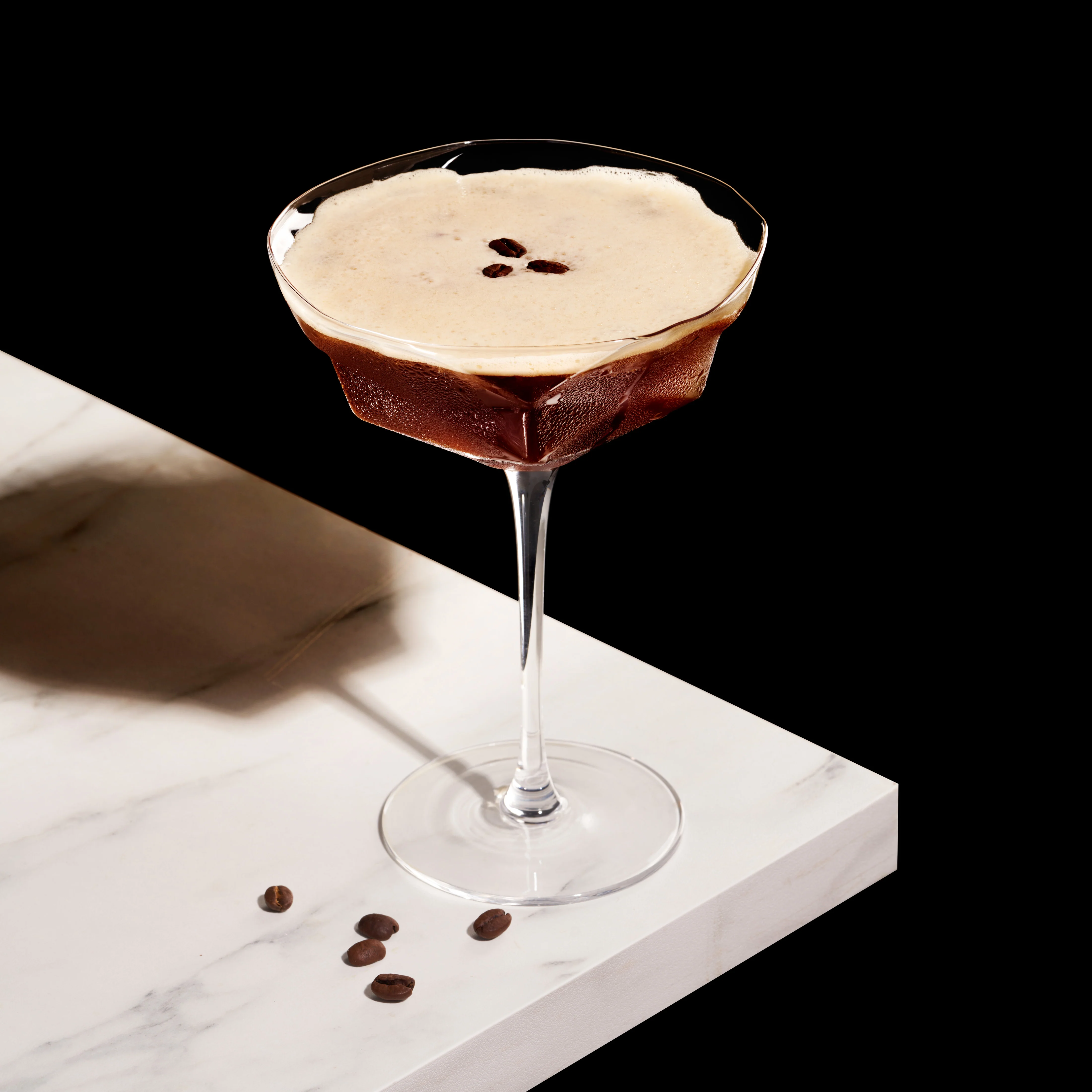 Seneca Faceted Crystal Martini Glasses Set of 2 - Image 3