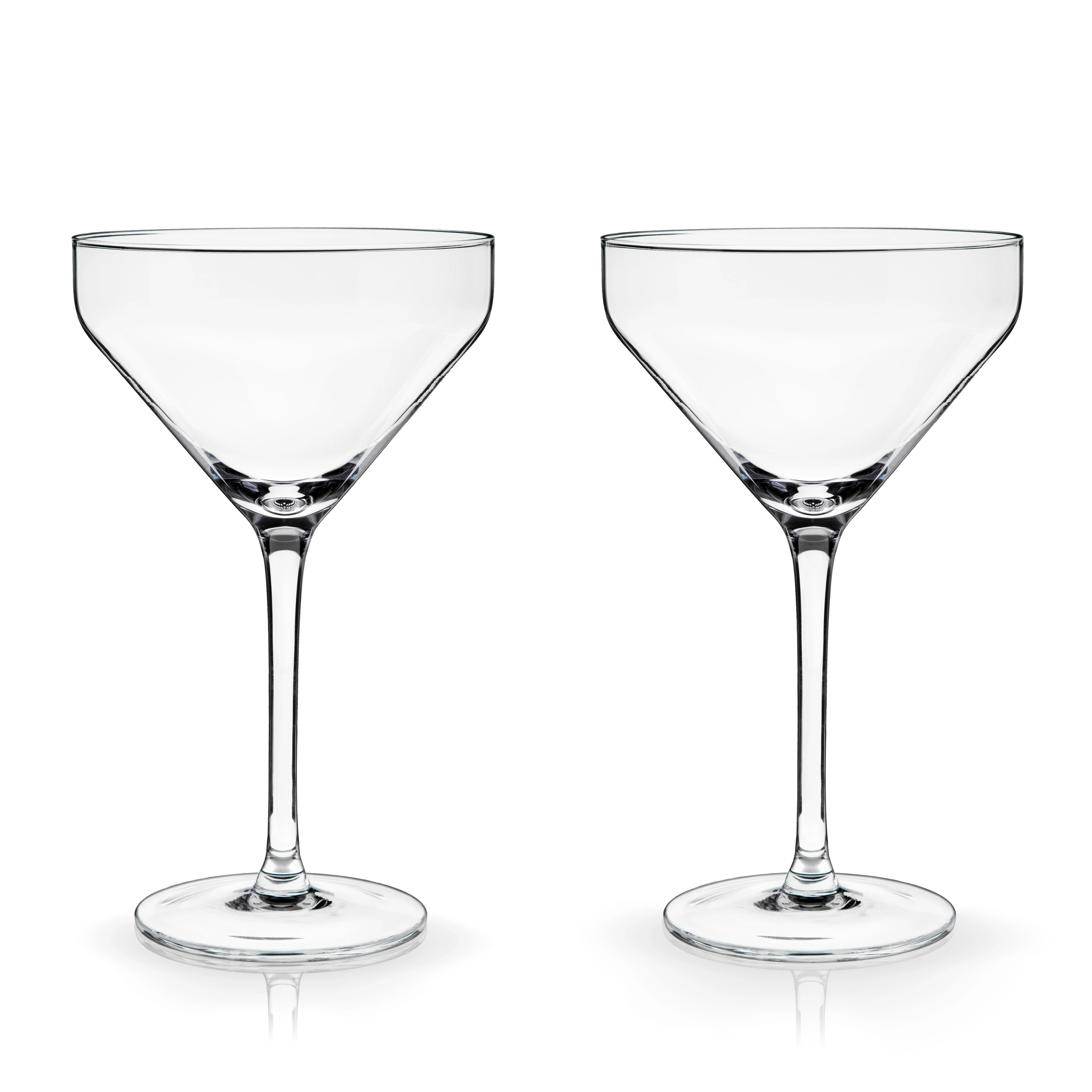 Raye Angled Crystal Martini Glasses Set of 2 - Image 3