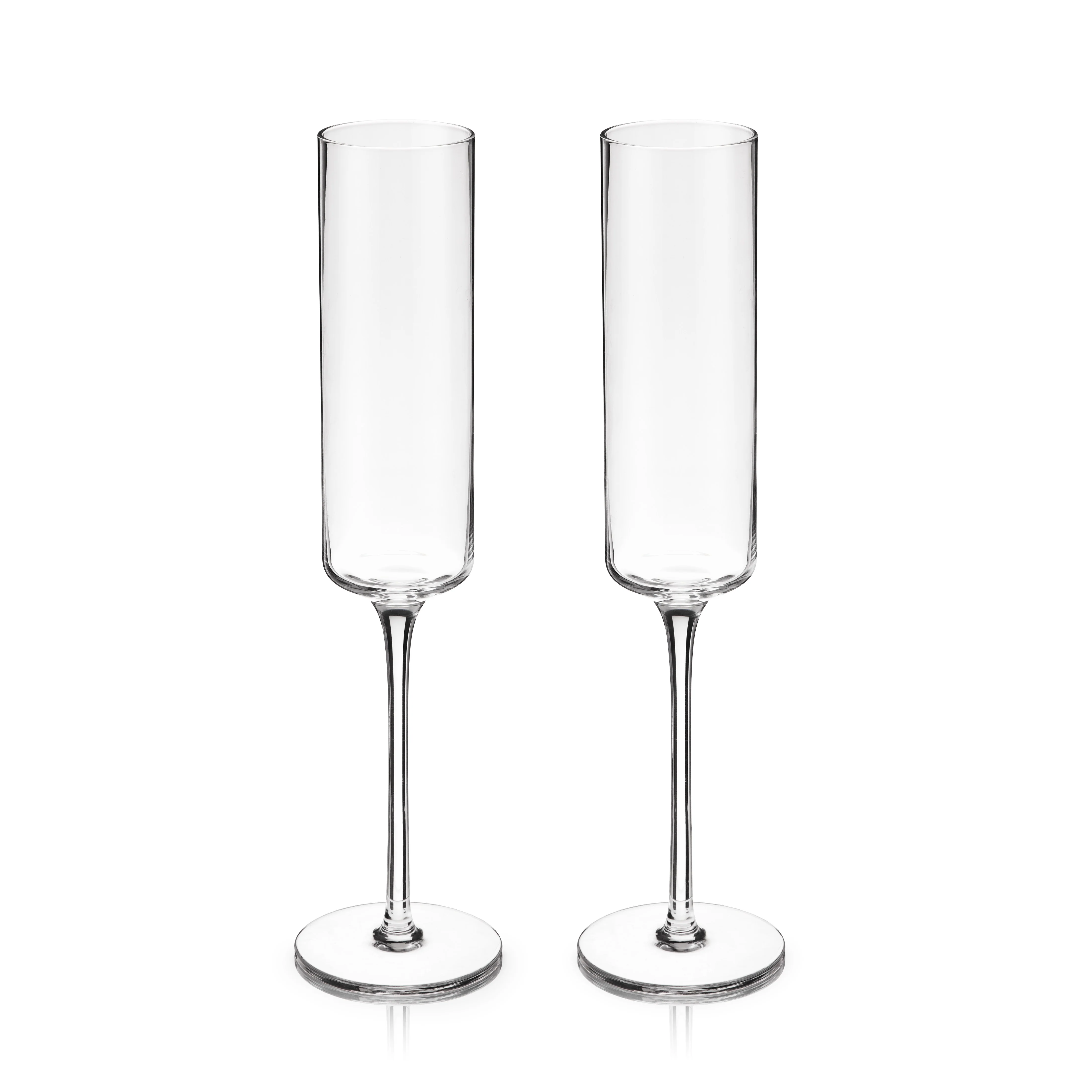 Laurel Crystal Champagne Flutes Set of 2 - Image 4