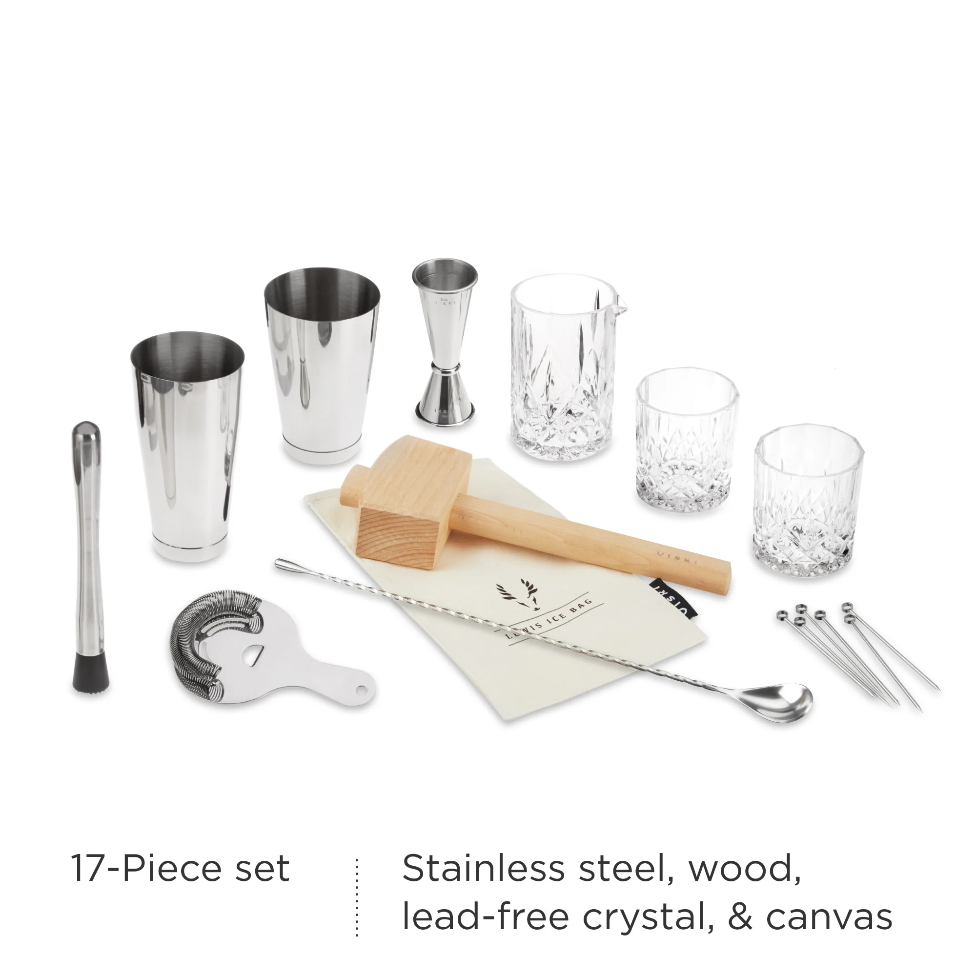 17-Piece Stainless Steel Barware Set - Image 6