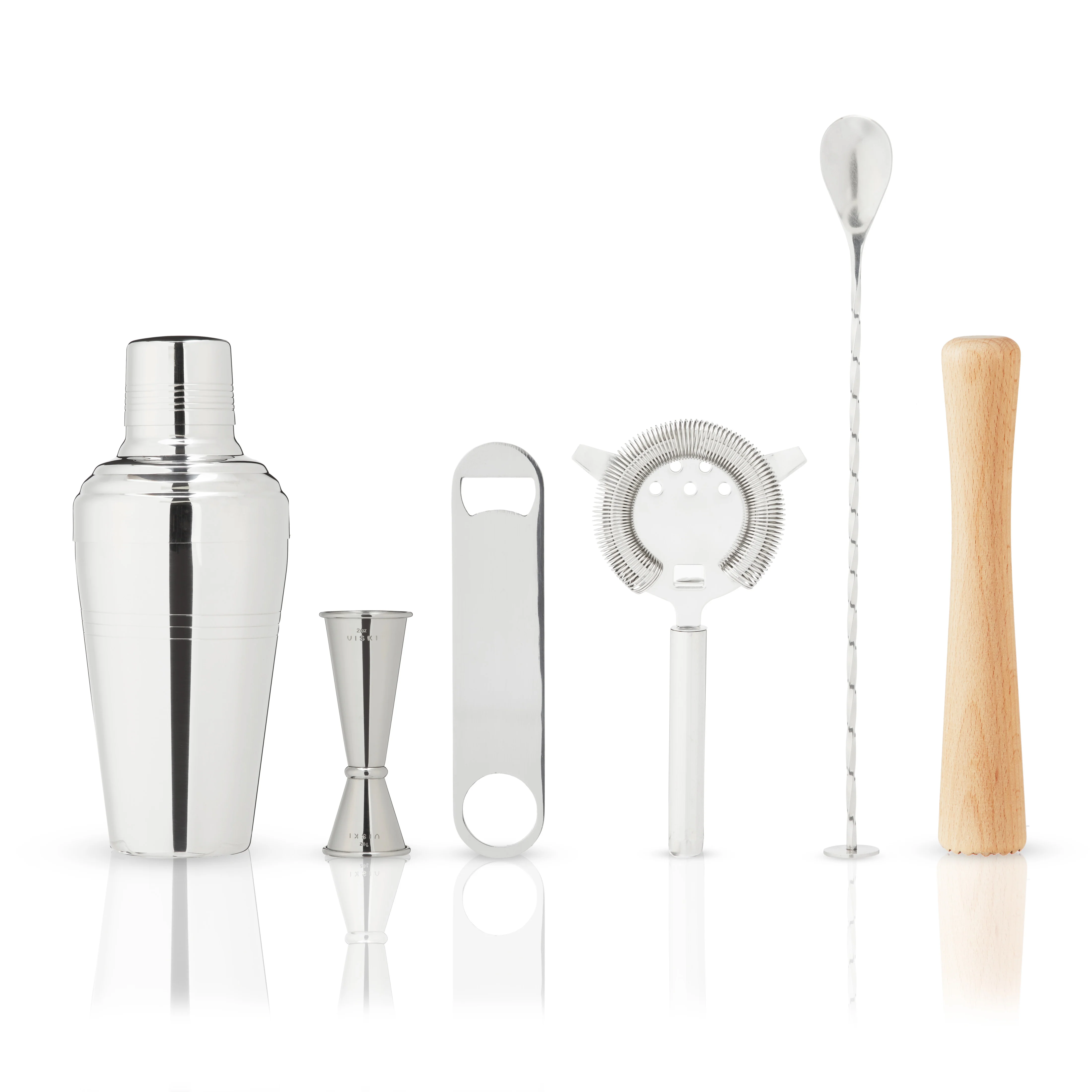 7-Piece Stainless Steel Travel Barware Set - Image 4
