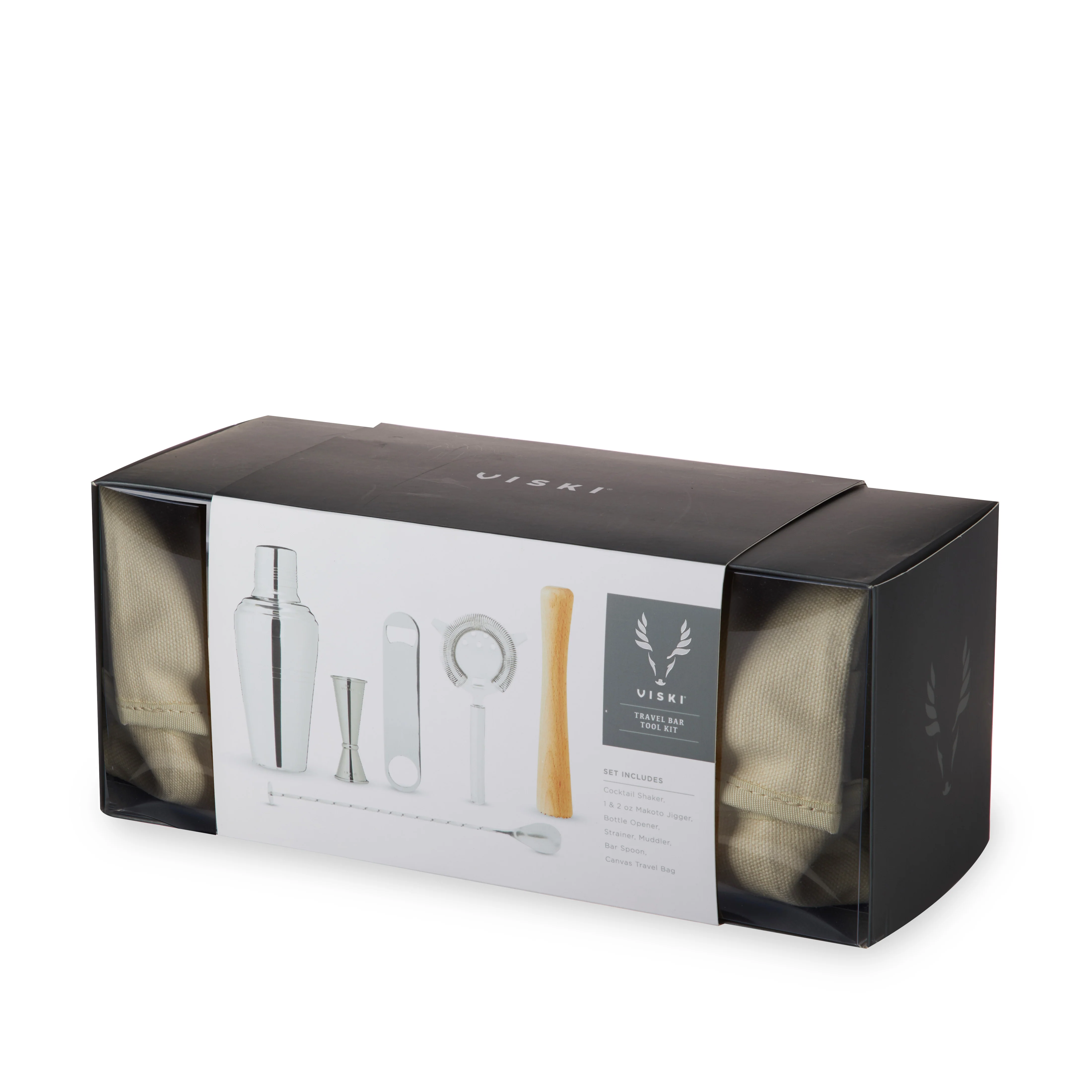7-Piece Stainless Steel Travel Barware Set - Image 7