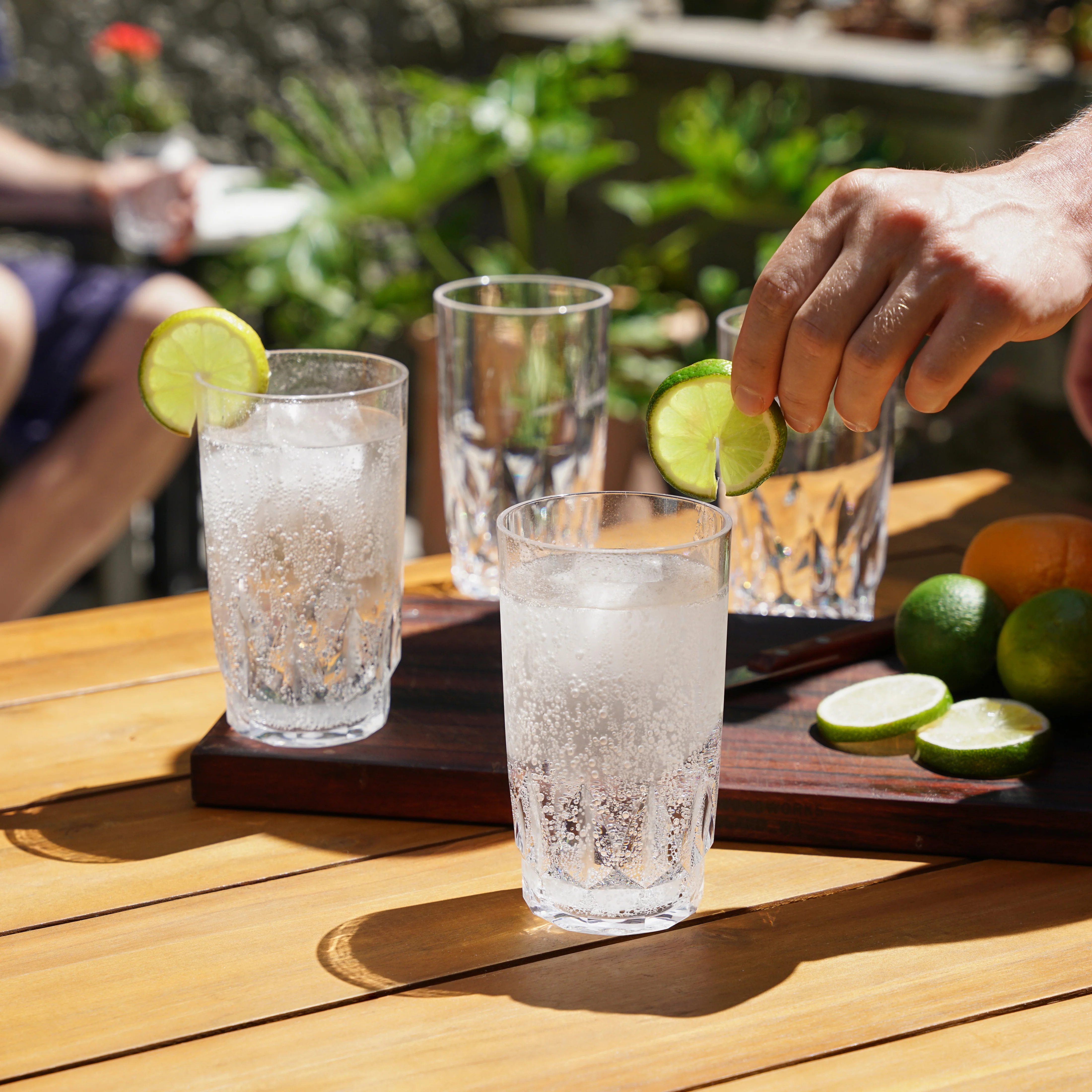 Shatterproof Acrylic Highball Tumblers Set of 4 - Image 2
