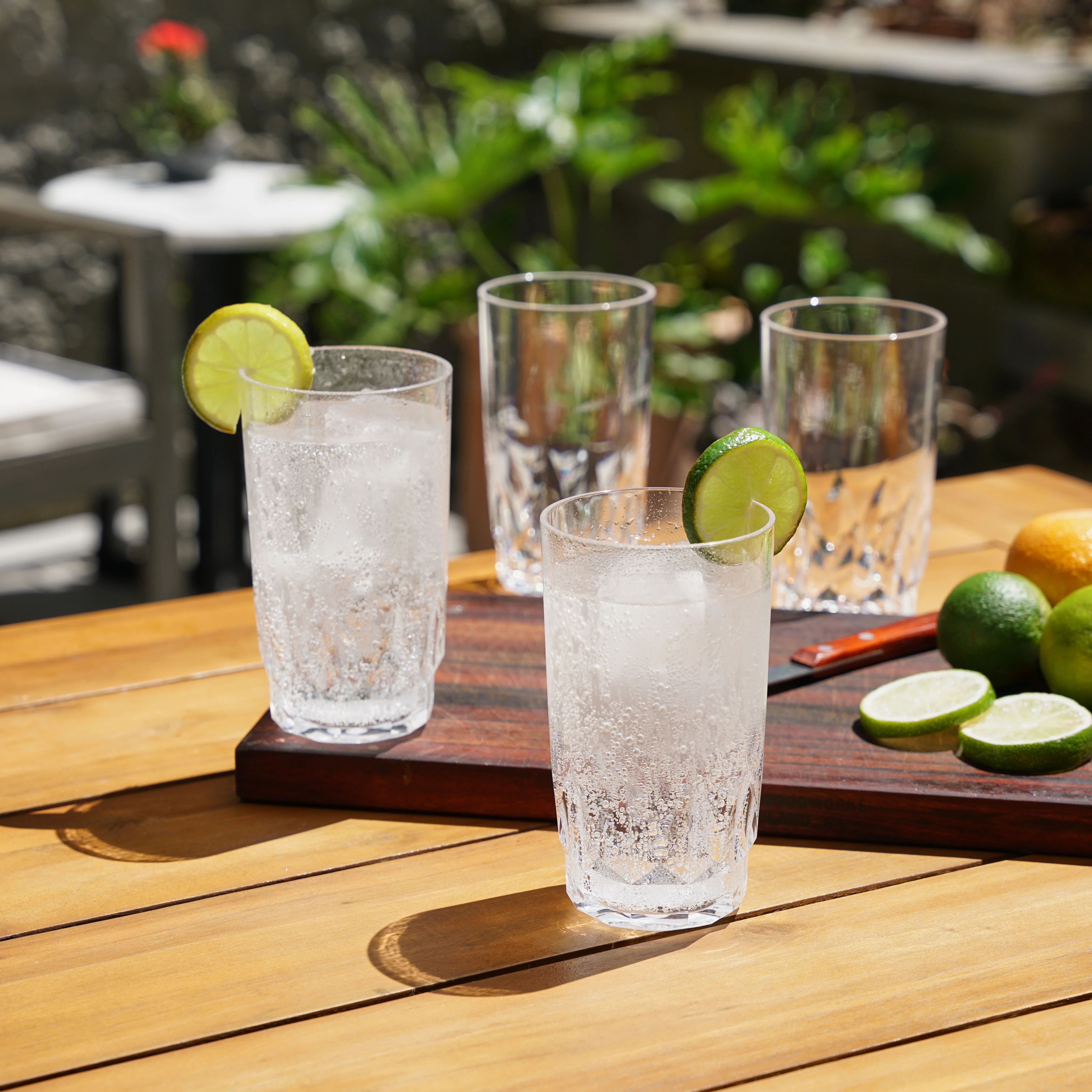 Shatterproof Acrylic Highball Tumblers Set of 4 - Image 3