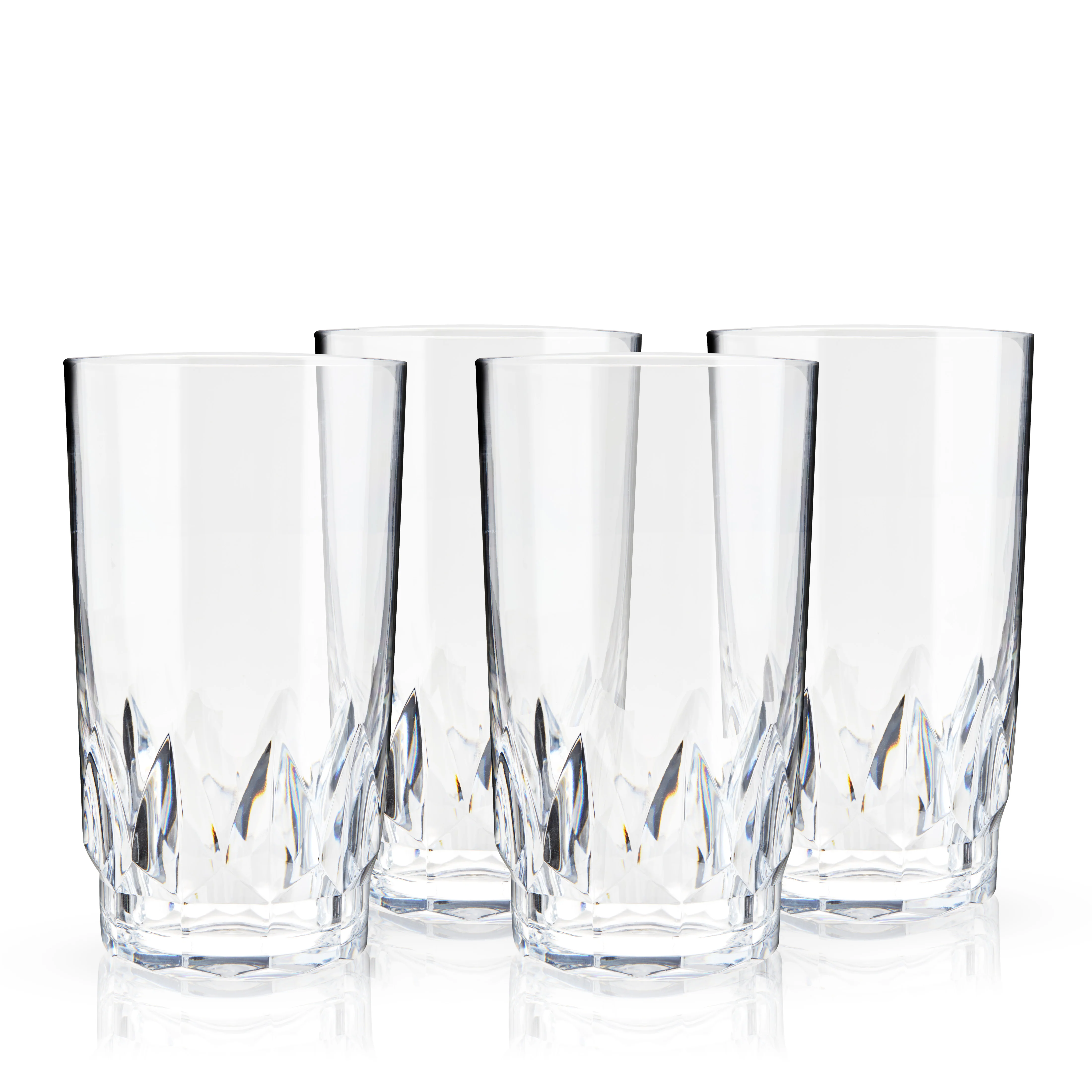Shatterproof Acrylic Highball Tumblers Set of 4 - Image 4