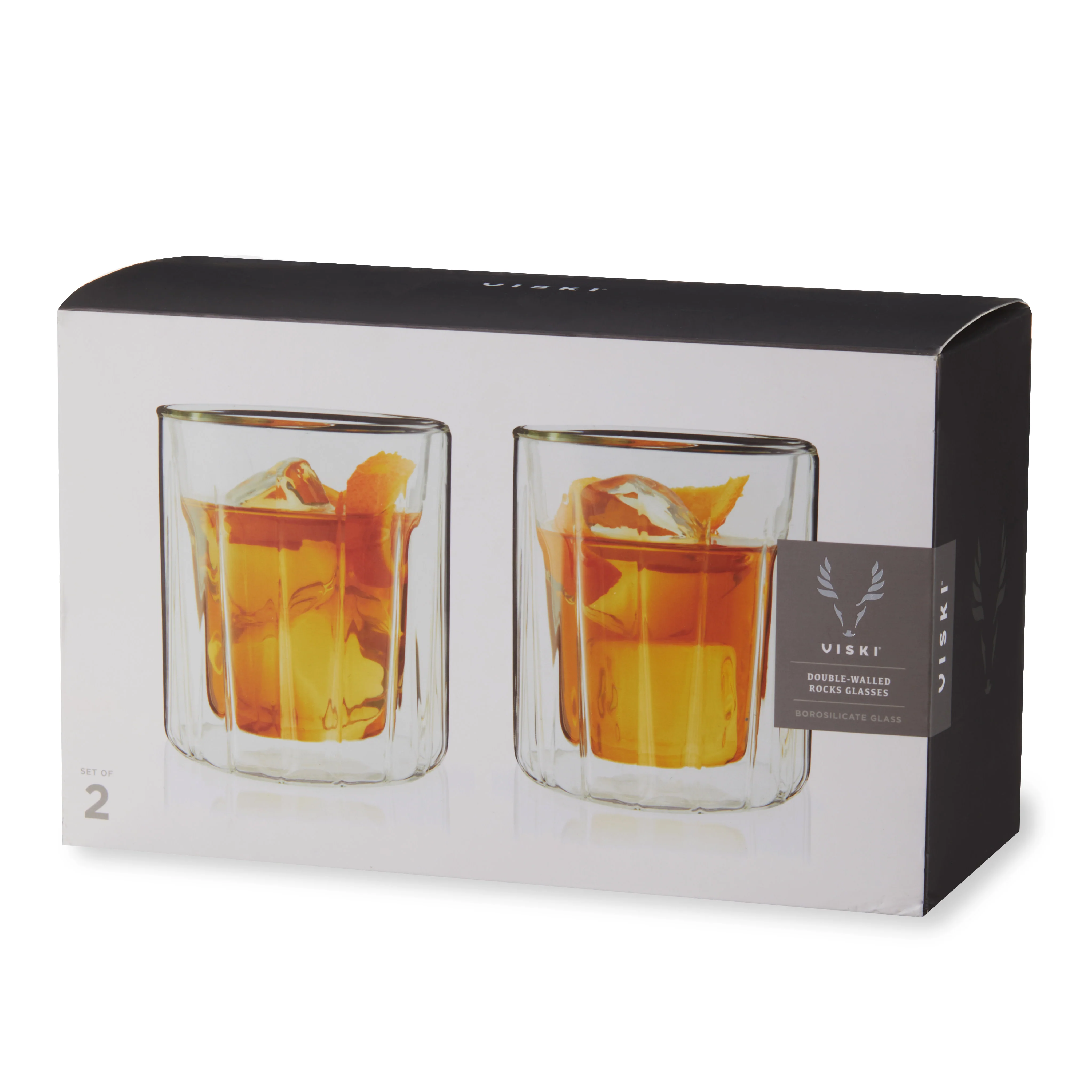 Double-Walled Rocks Glasses Set of 2 - Image 7