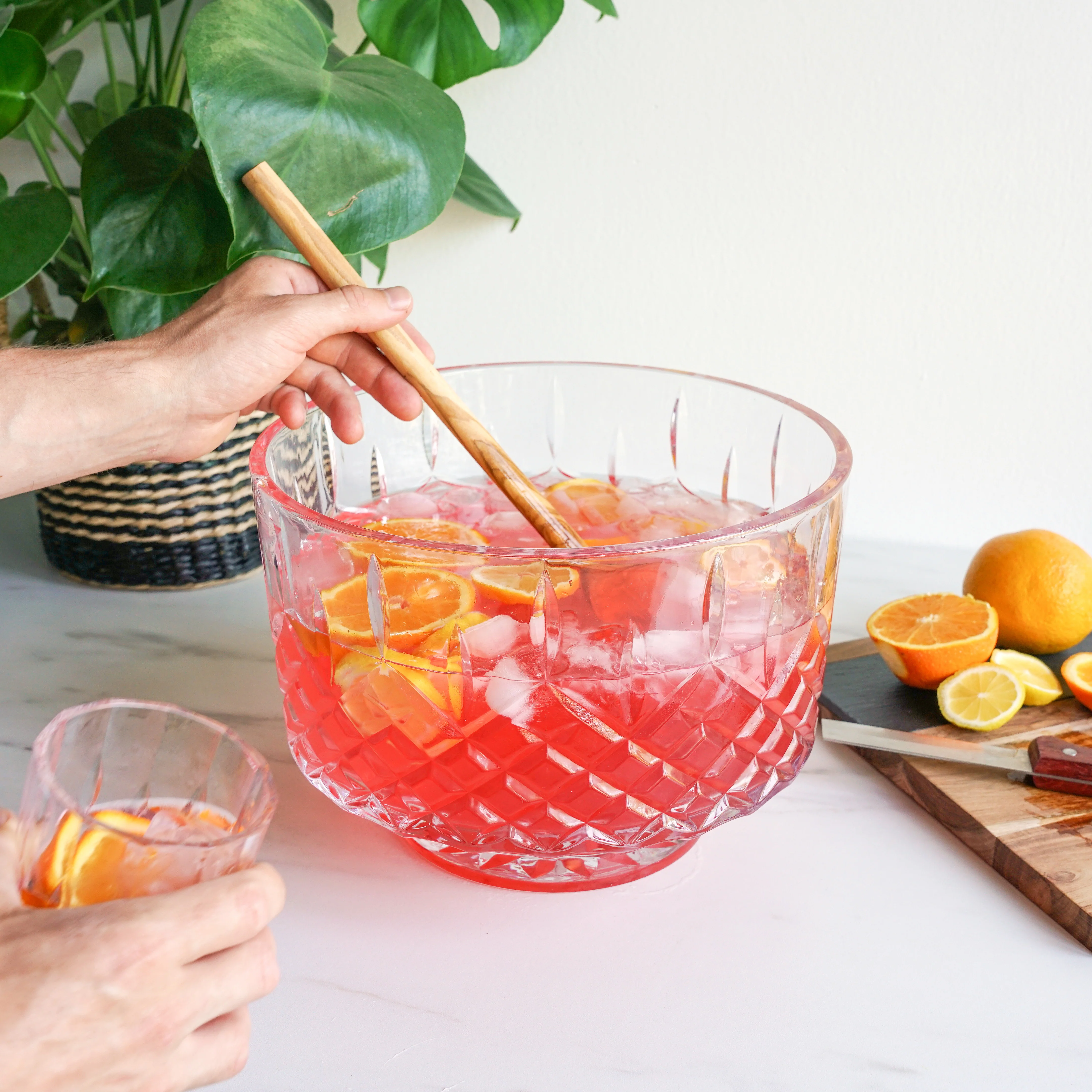 Admiral Crystal Punch Bowl - Image 3