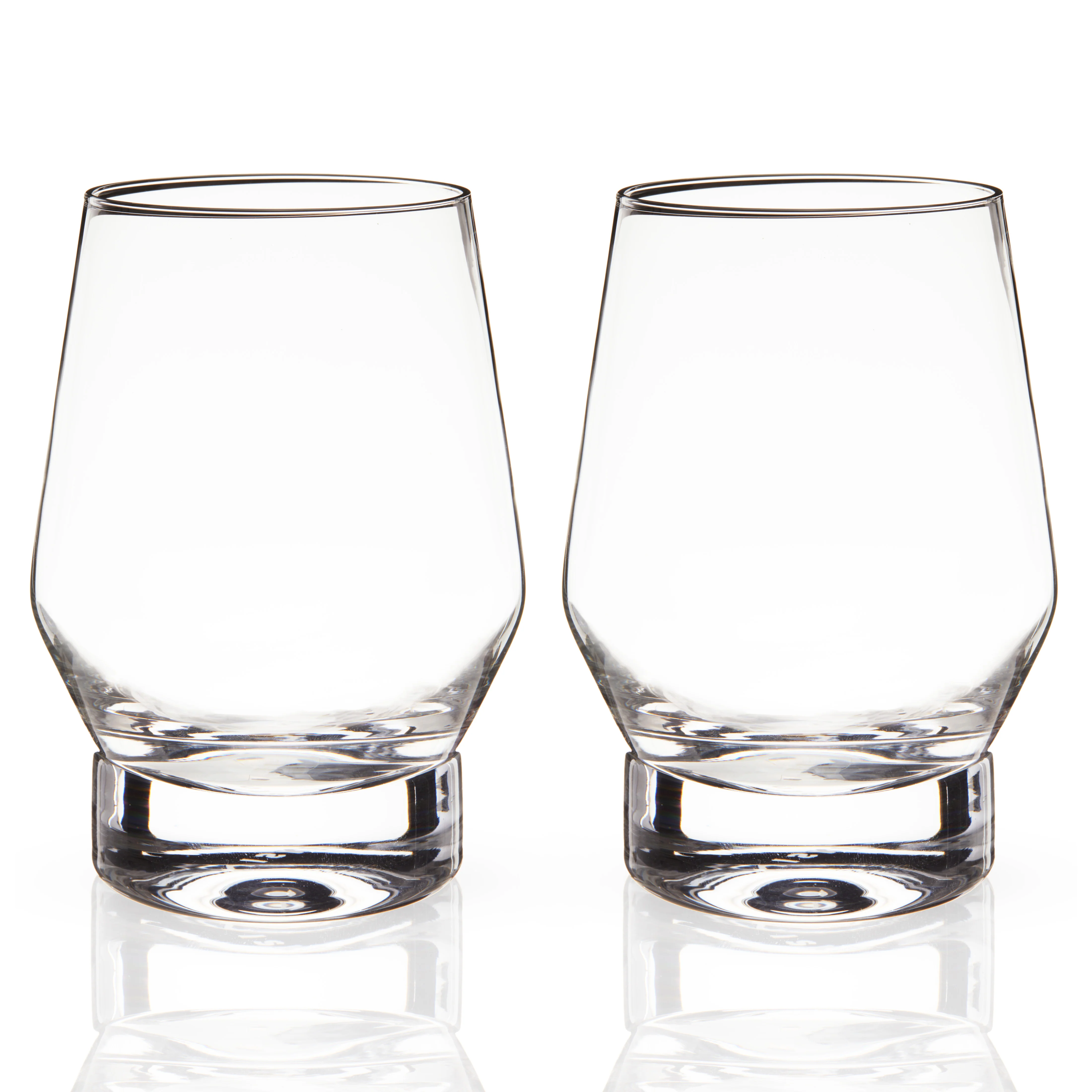 Raye Heavy Base Crystal Whiskey Glasses Set of 2 - Image 4
