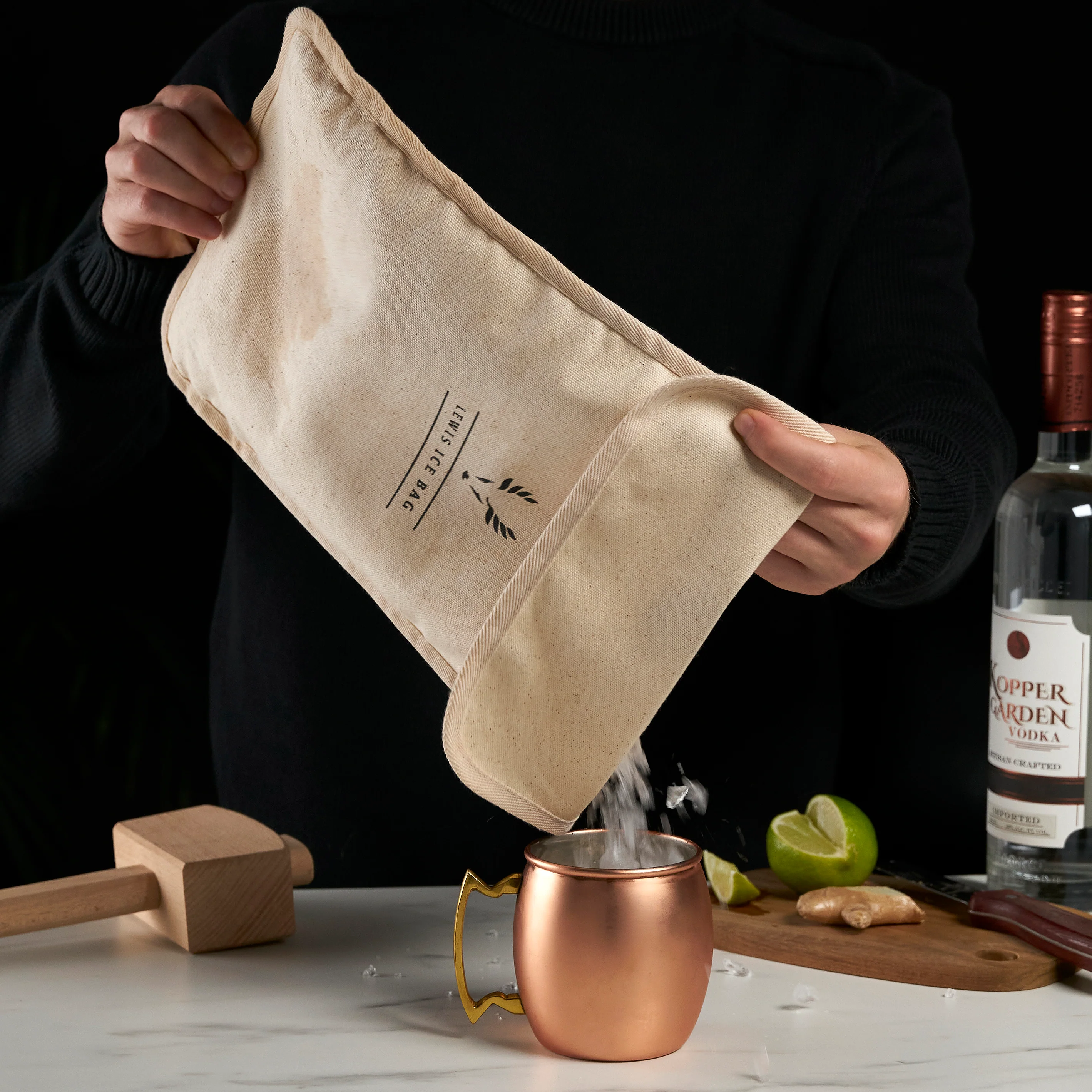 Professional Bartender's Lewis Ice Bag - Image 2