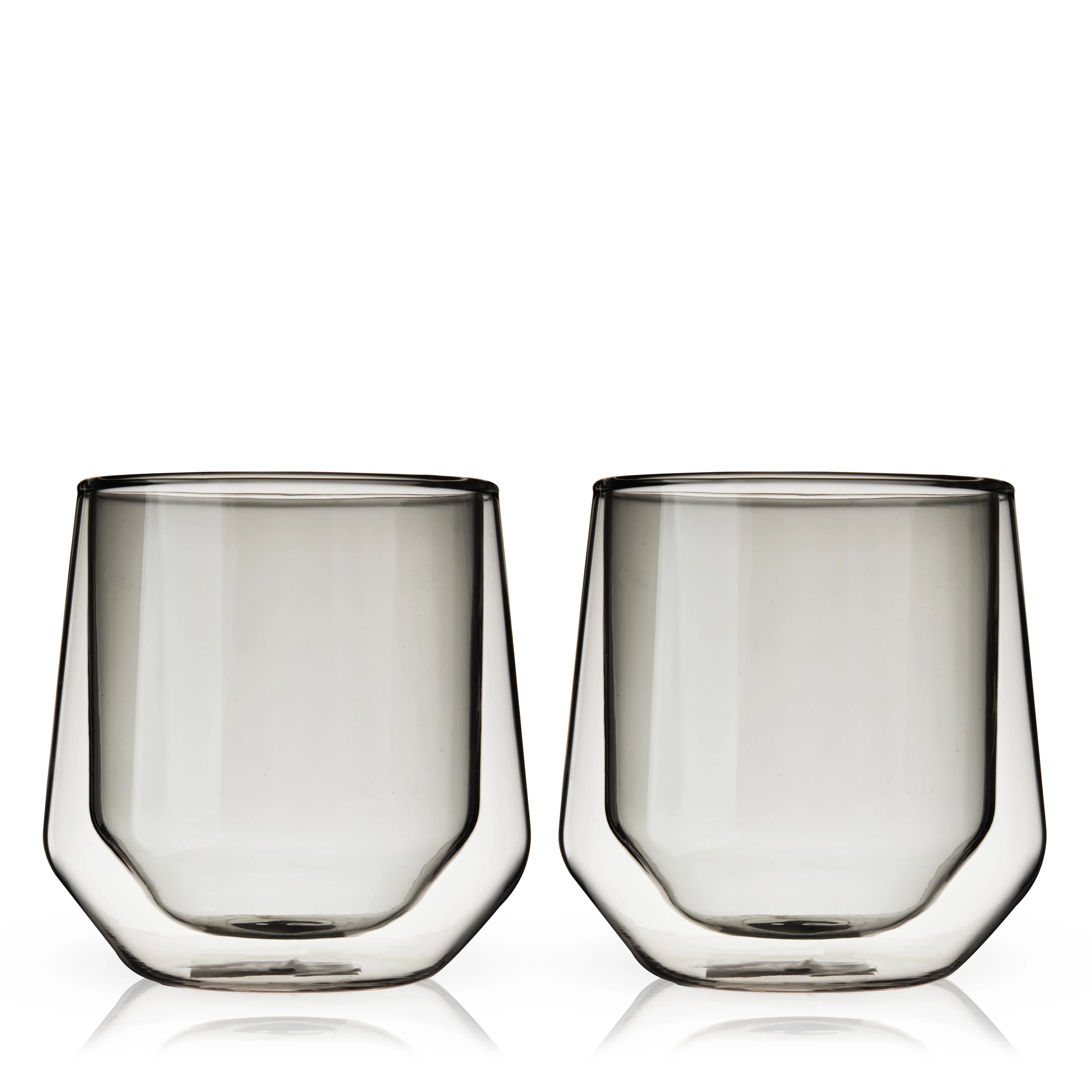 Aurora Double-Walled Tumblers in Smoke Grey Set of 2 - Image 3