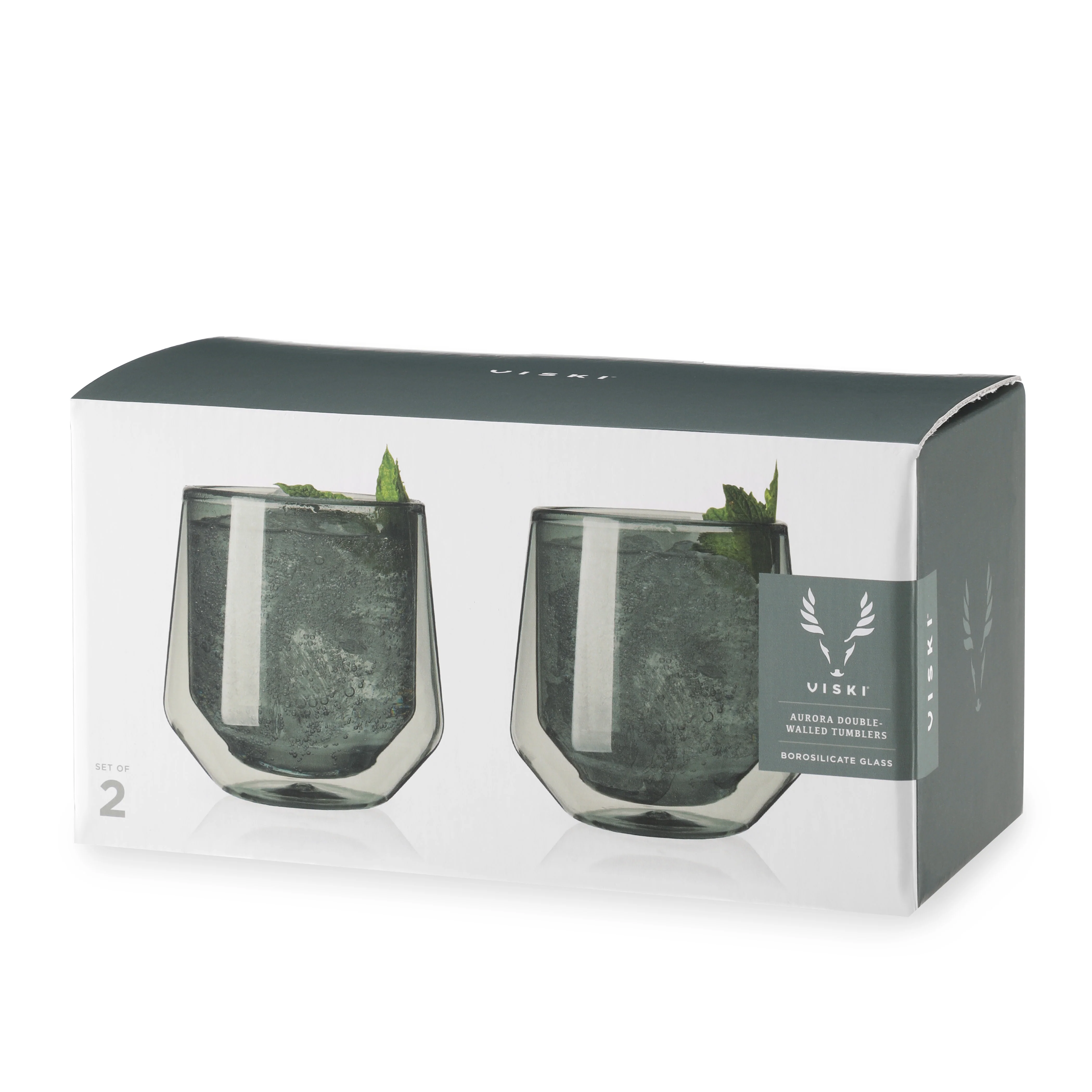 Aurora Double-Walled Tumblers in Smoke Grey Set of 2 - Image 6