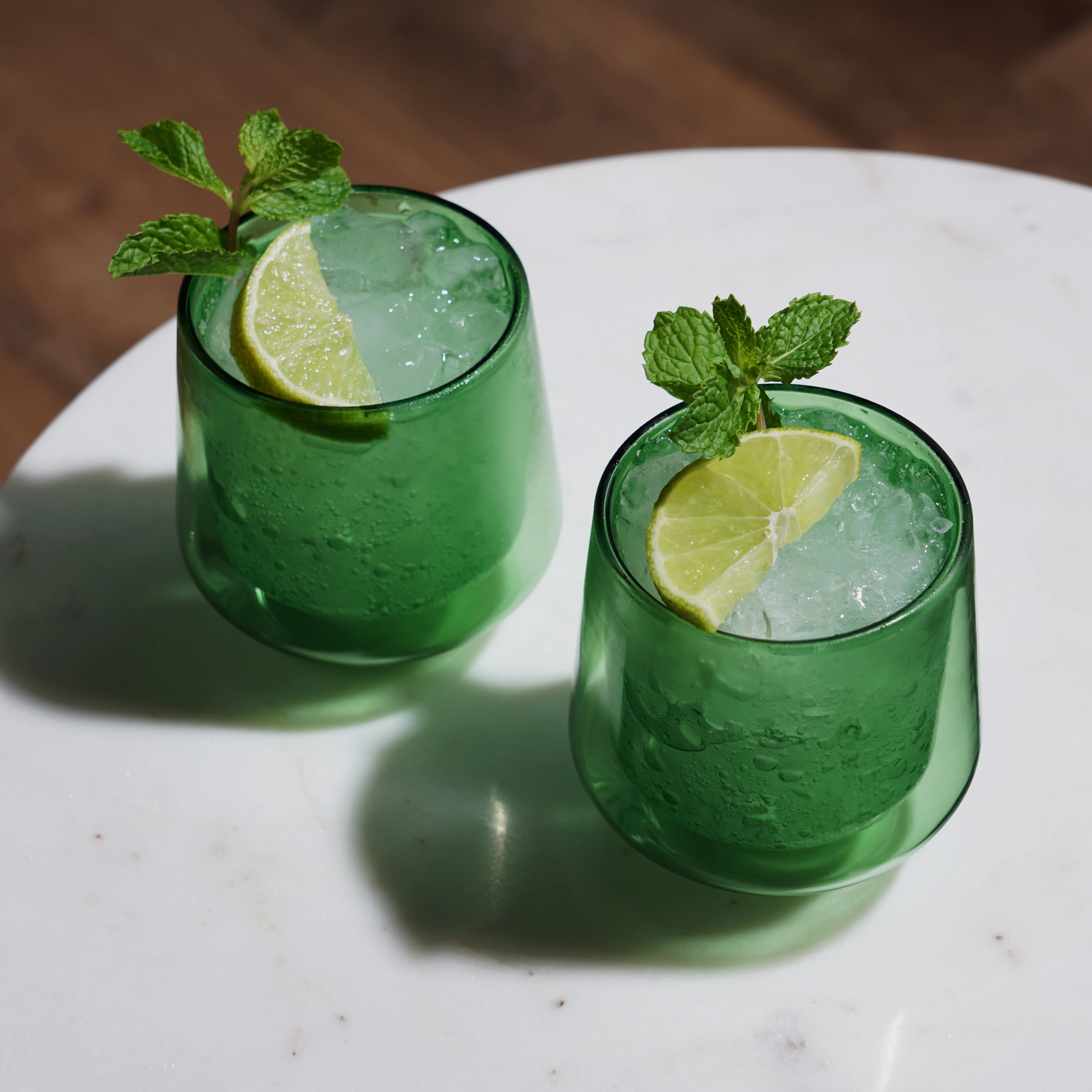 Aurora Double-Walled Tumblers in Green Set of 2 - Image 3