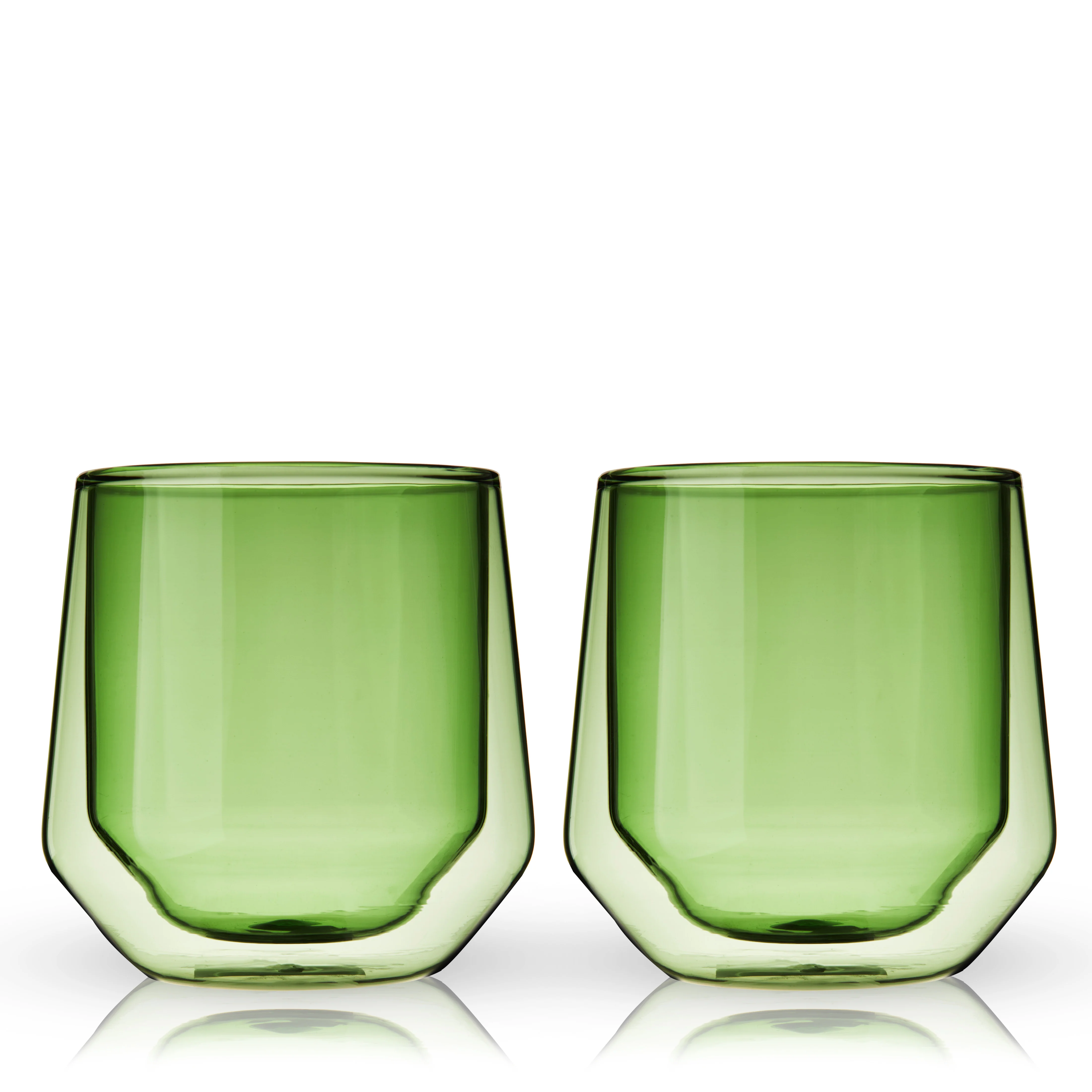 Aurora Double-Walled Tumblers in Green Set of 2 - Image 4