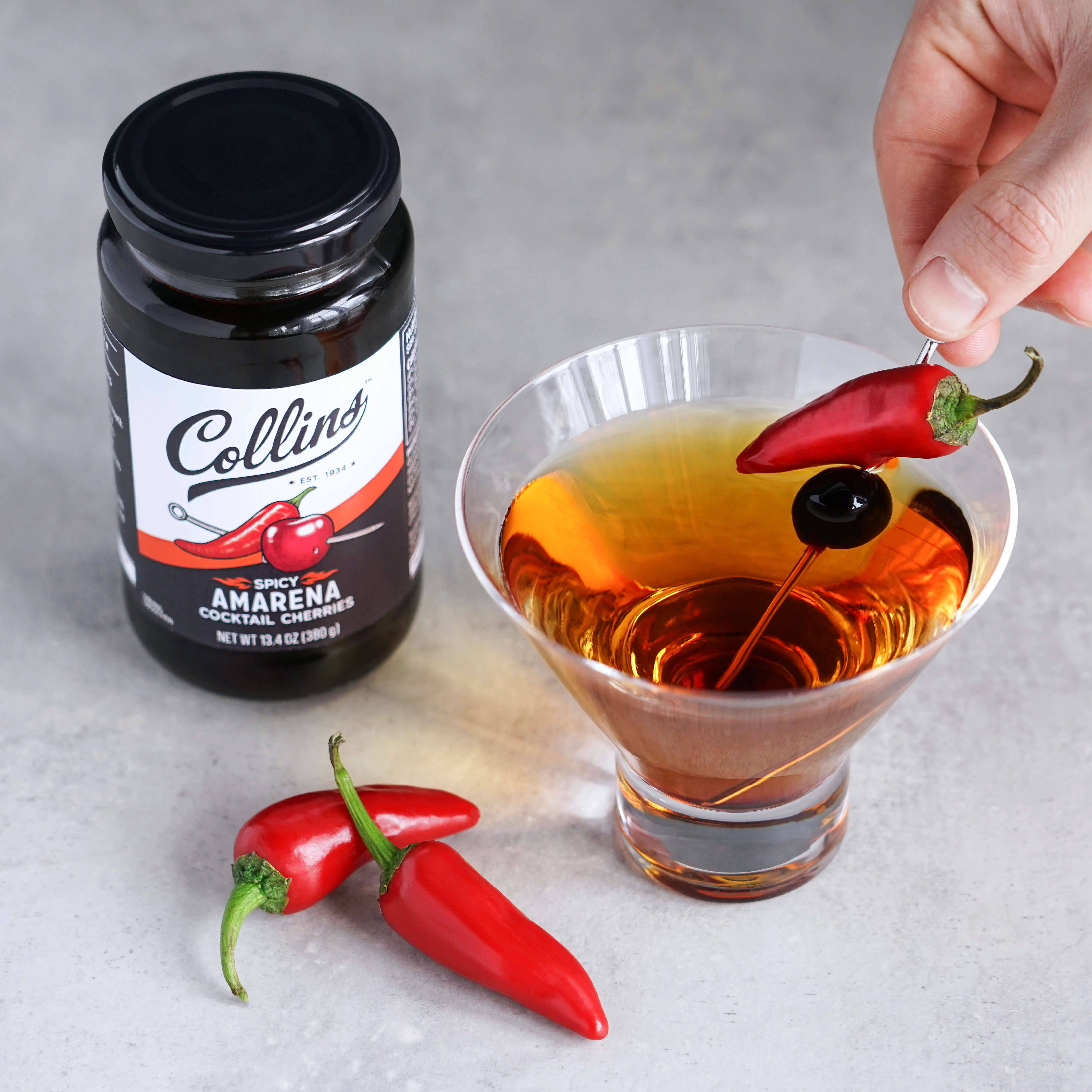 Spicy Amarena Cherries 13.4 oz - Image 2