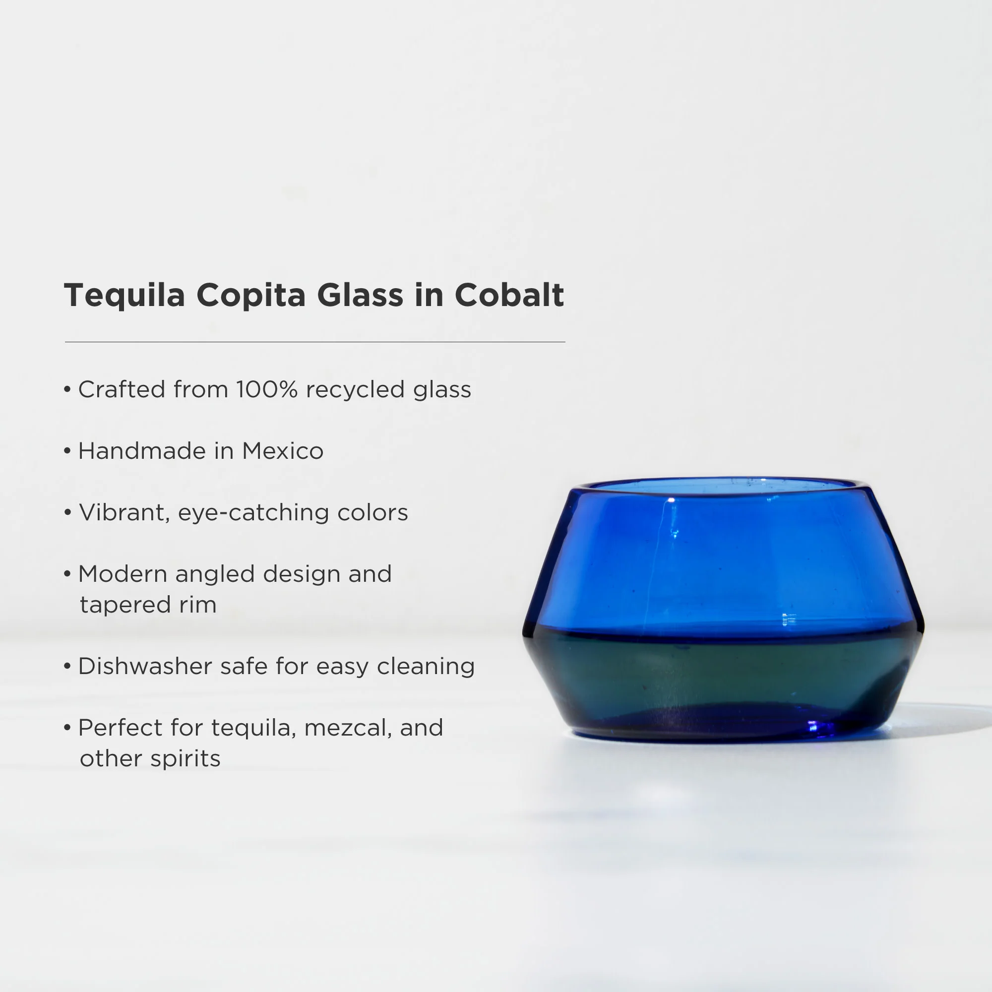 Tequila Copita Glass in Cobalt - Image 5