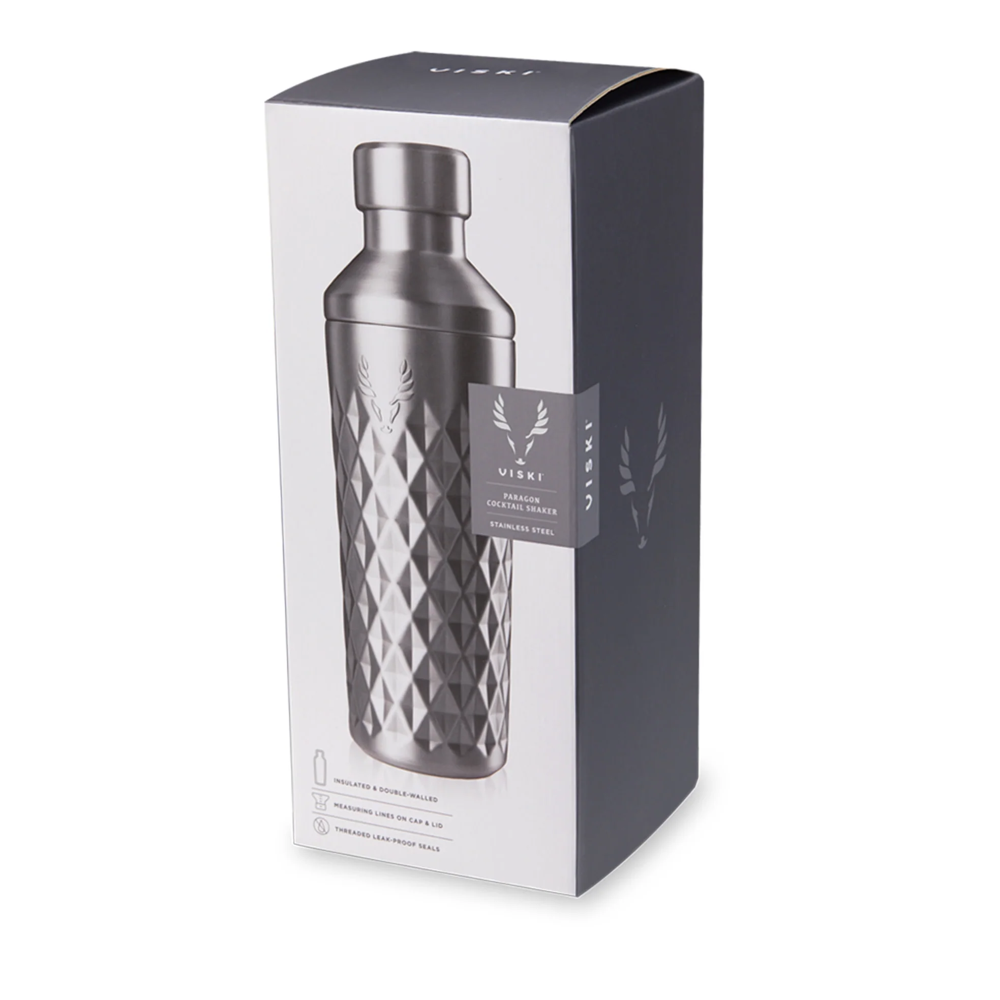 Paragon Stainless Steel Cocktail Shaker in Platinum - Image 7