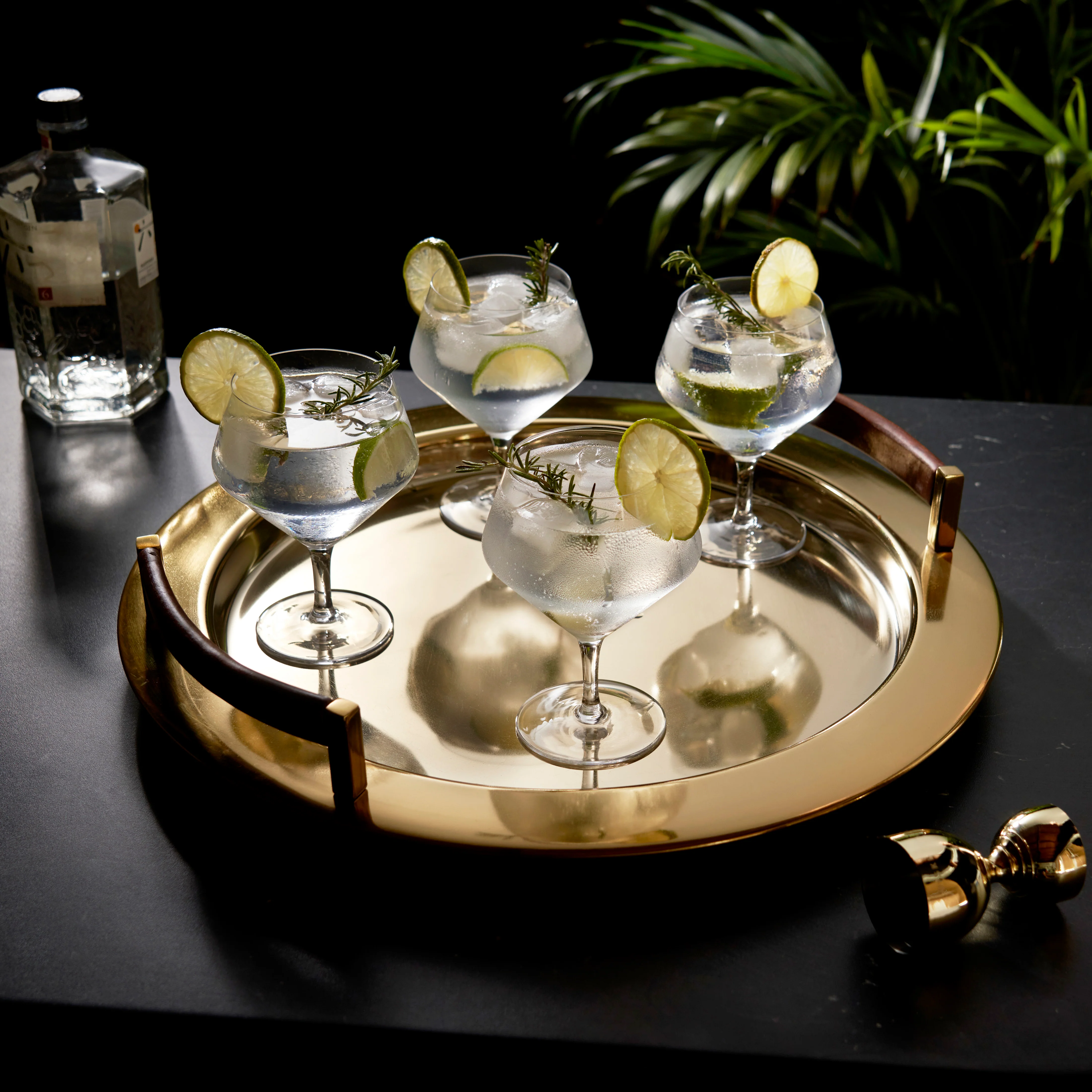 Raye Angled Crystal Gin & Tonic Glasses Set of 4 - Image 2