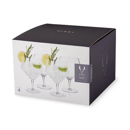 Raye Angled Crystal Gin & Tonic Glasses Set of 4 - Image 7