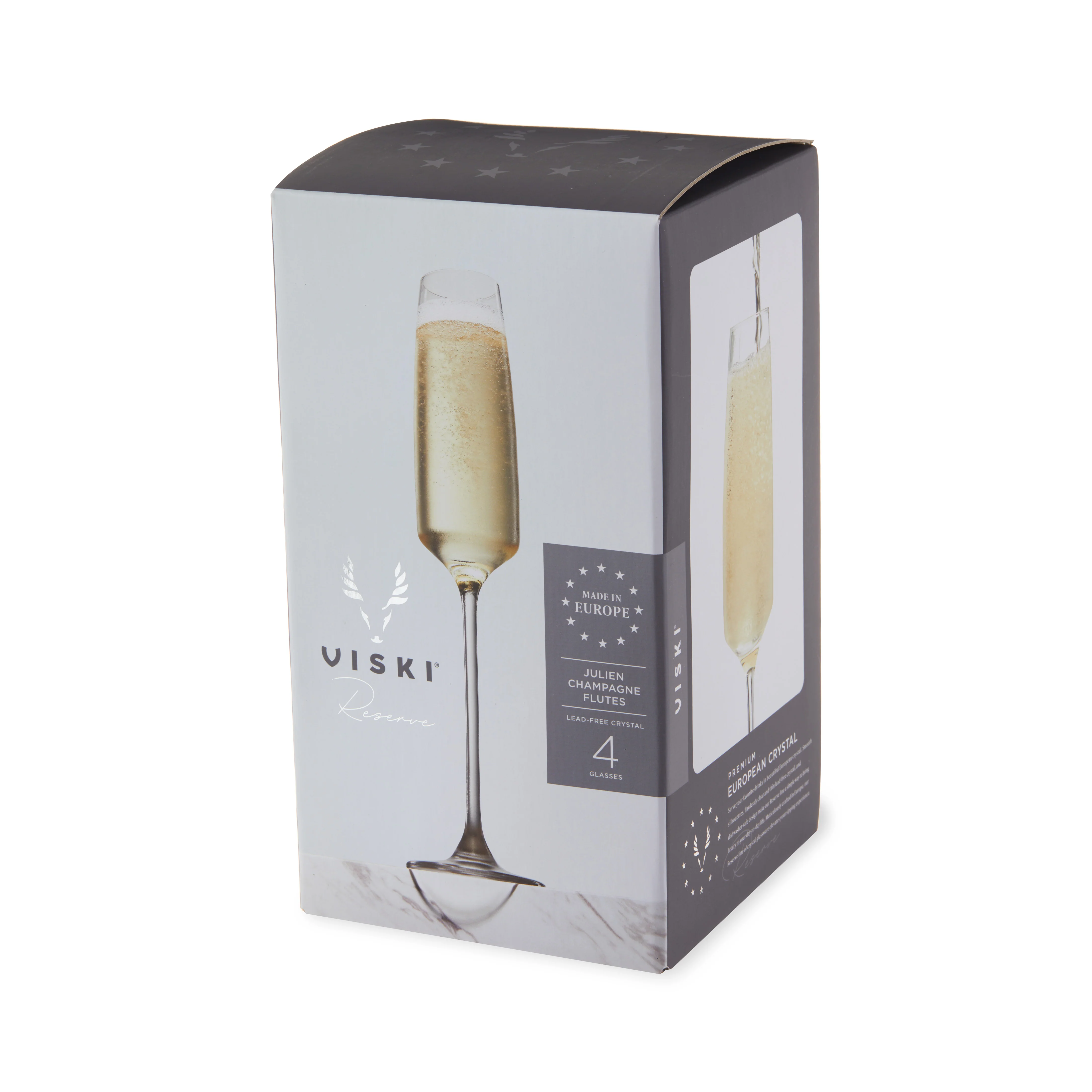Reserve Julien Crystal Flute Glasses Set of 4 - Image 7