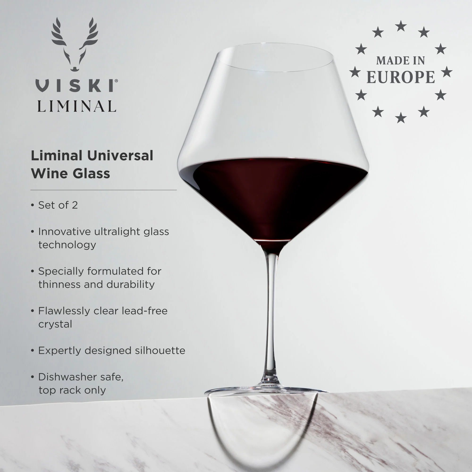 Liminal Burgundy Wine Glasses, Set of 2 - Image 5