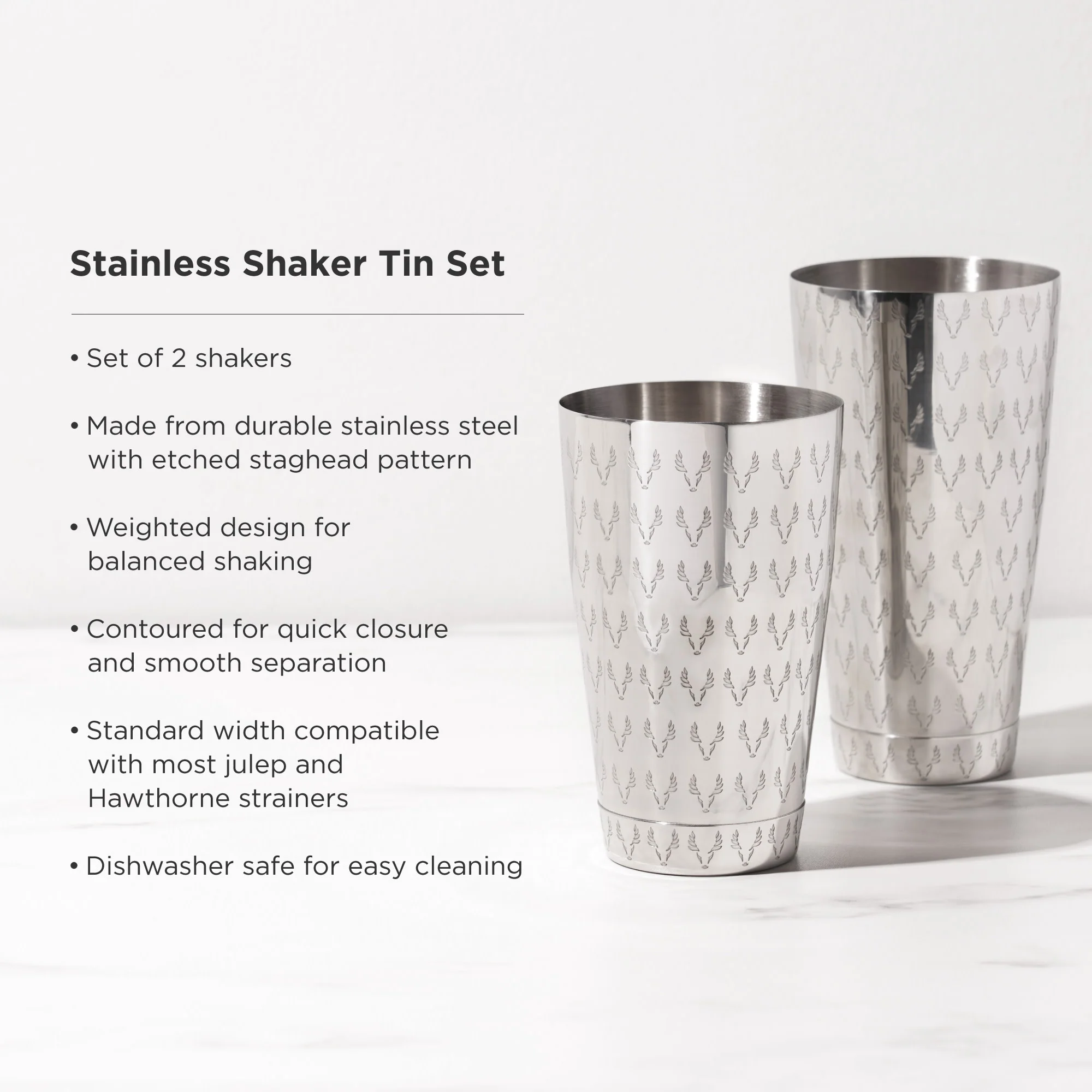 Staghead Shaker Tin Set - Image 5