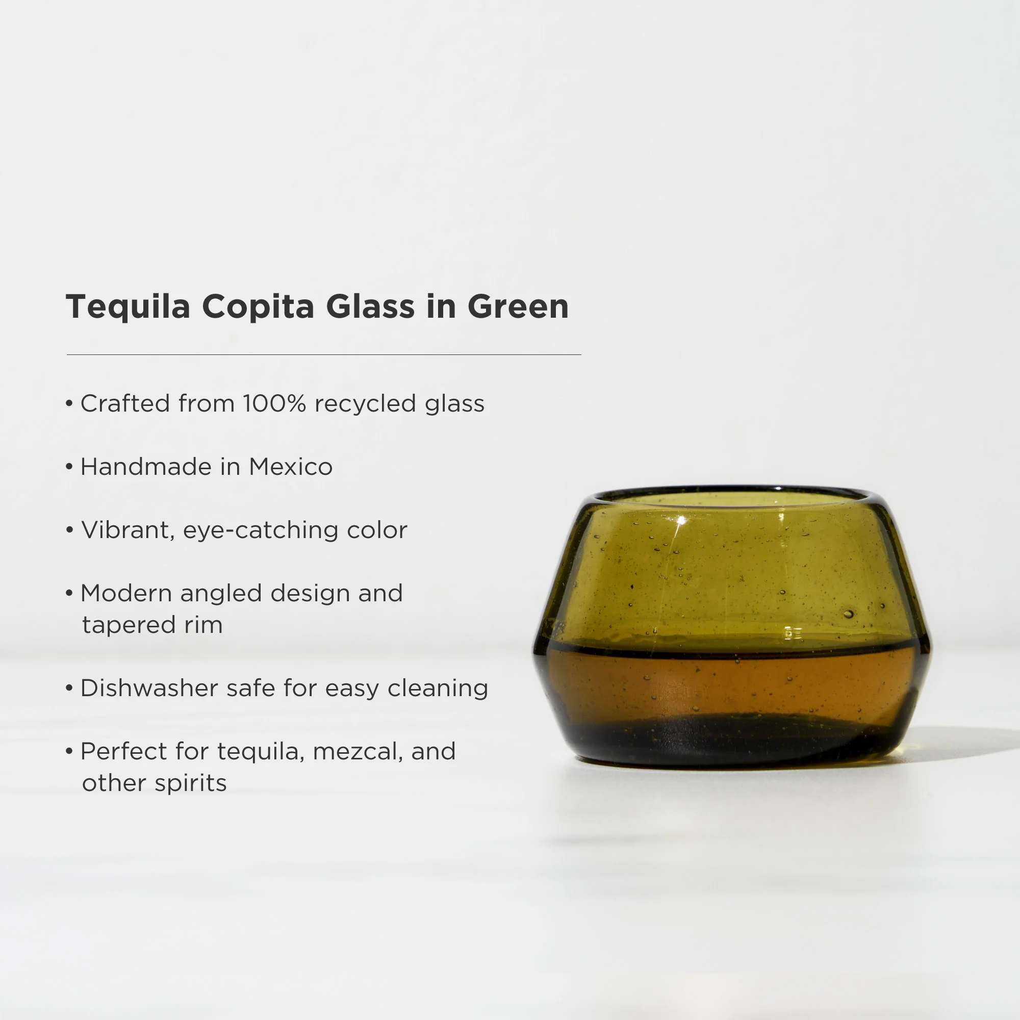 Tequila Copita Glass in Green - Image 5