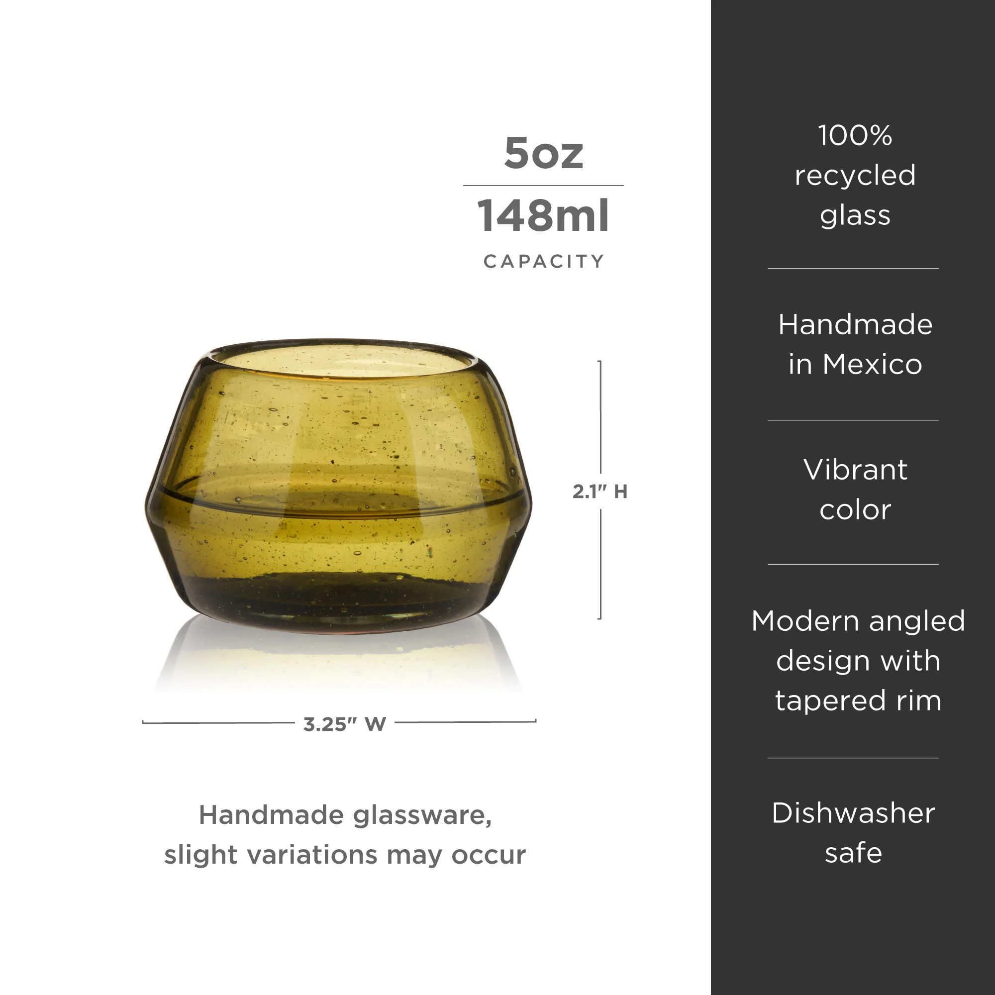 Tequila Copita Glass in Green - Image 6