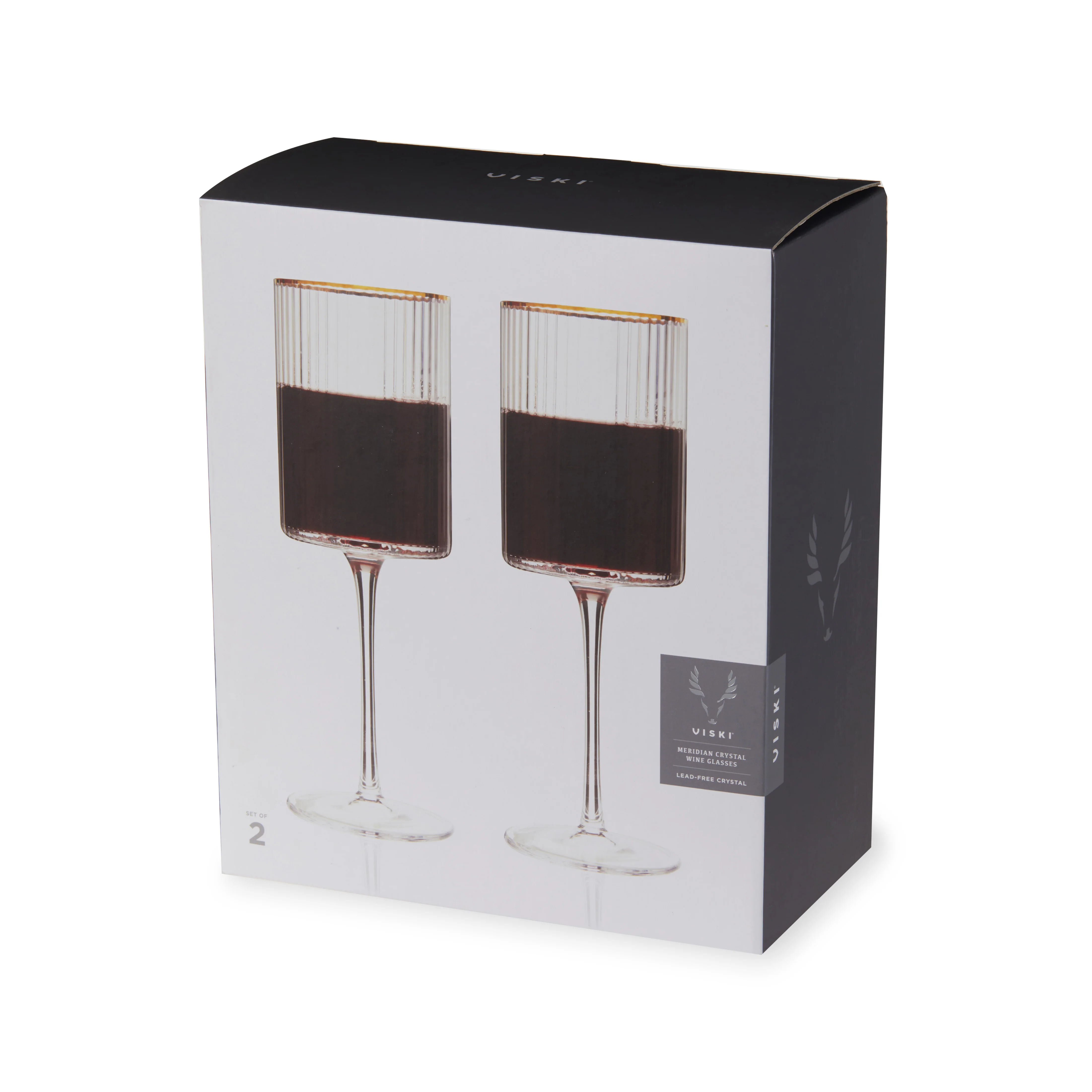 Meridian Crystal Wine Glasses Set of 2 - Image 7