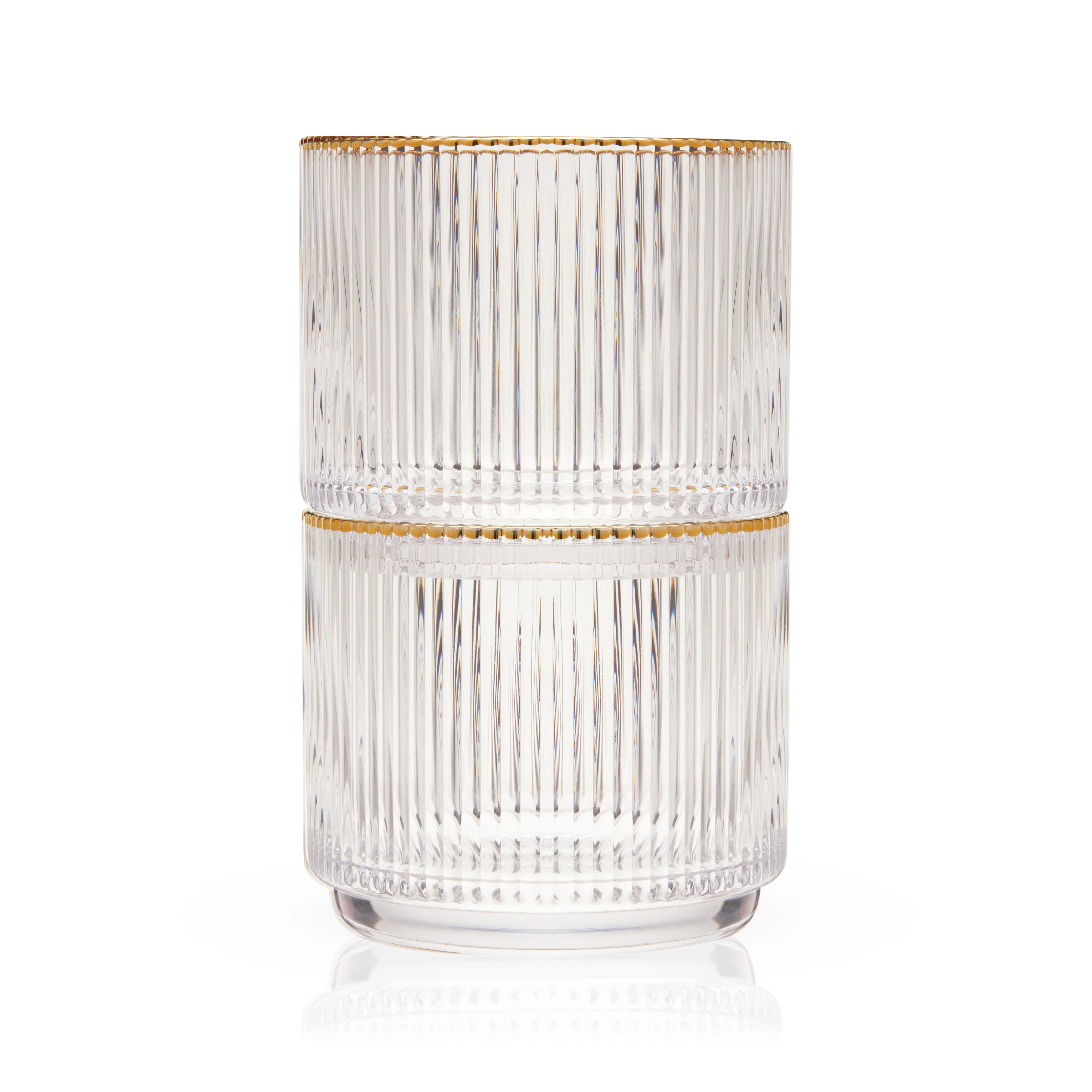 Meridian Crystal Lowball Tumblers Set of 2 - Image 4