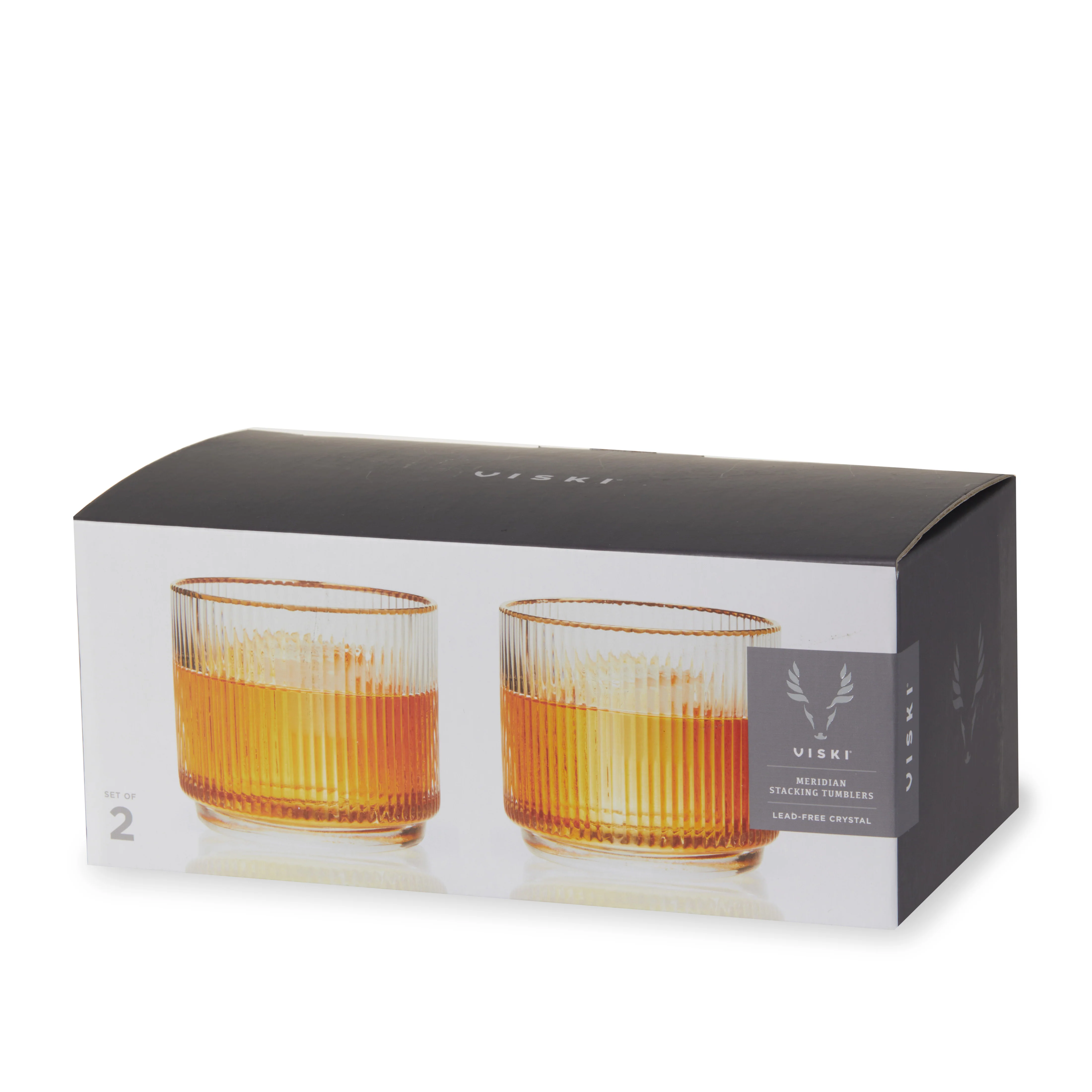 Meridian Crystal Lowball Tumblers Set of 2 - Image 7