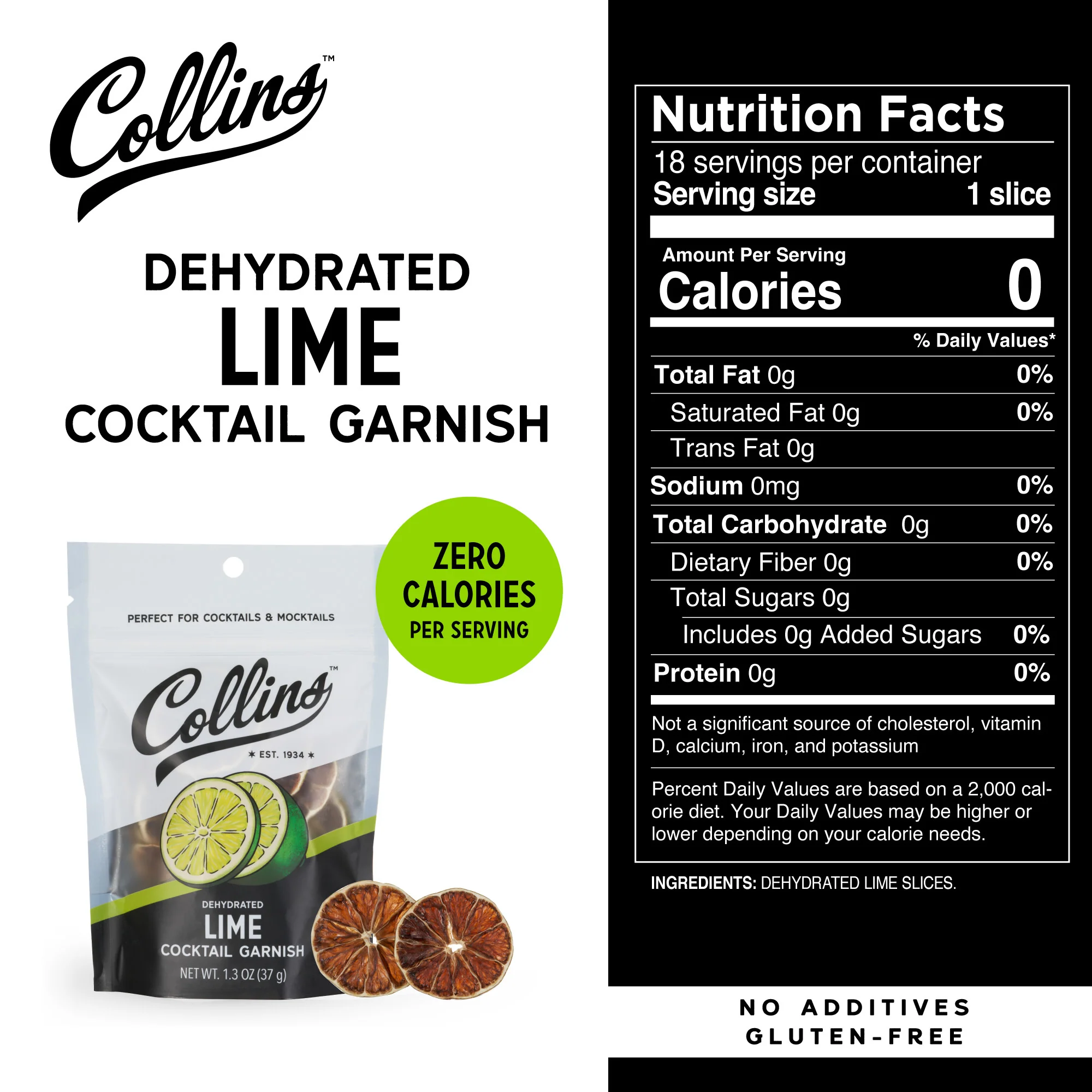 Dehydrated Lime Cocktail Garnish, 1.3 oz - Image 5