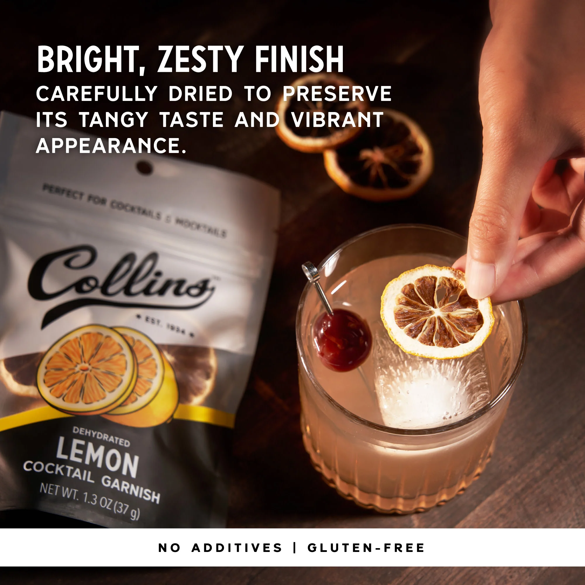 Dehydrated Lemon Cocktail Garnish, 1.3 oz - Image 3
