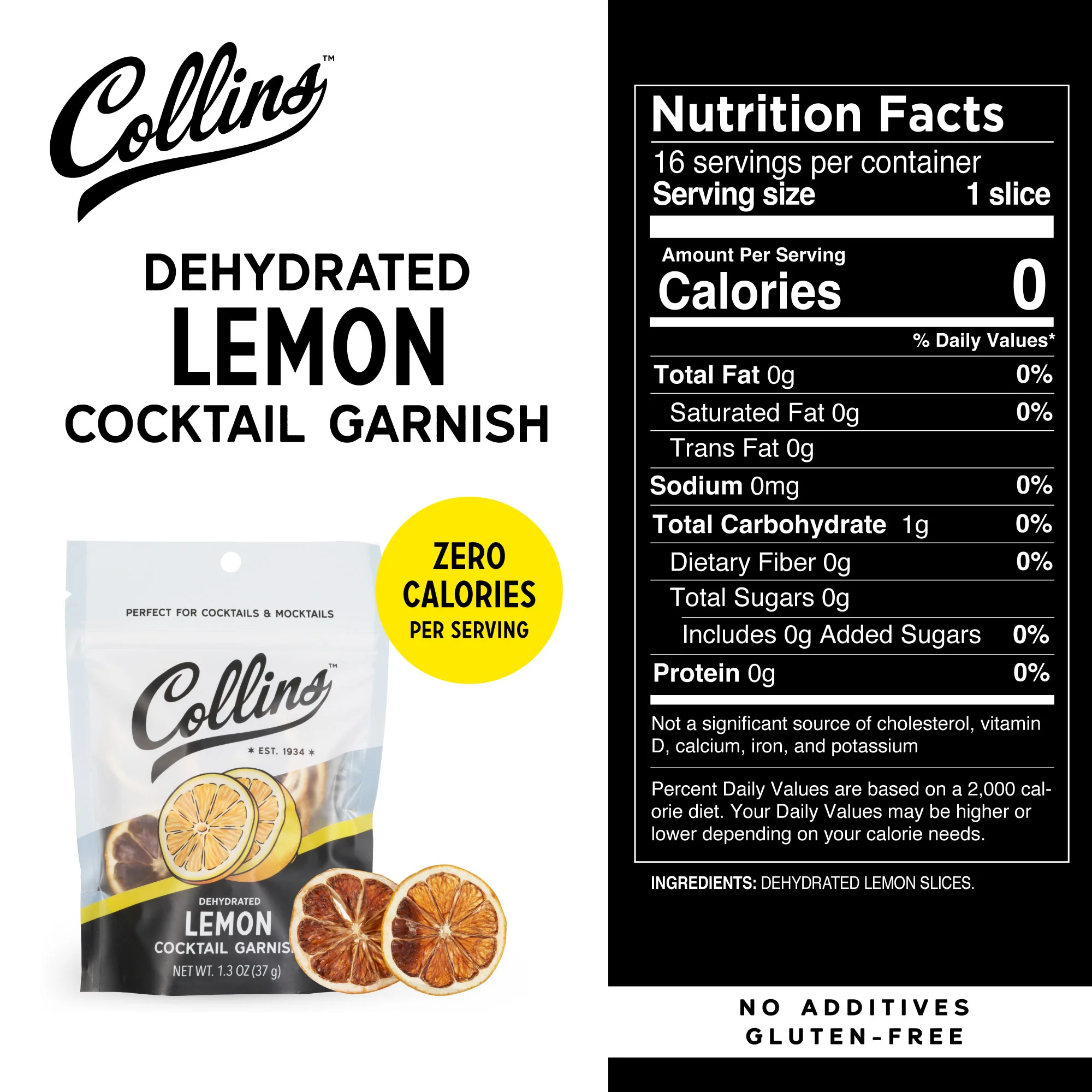 Dehydrated Lemon Cocktail Garnish, 1.3 oz - Image 5