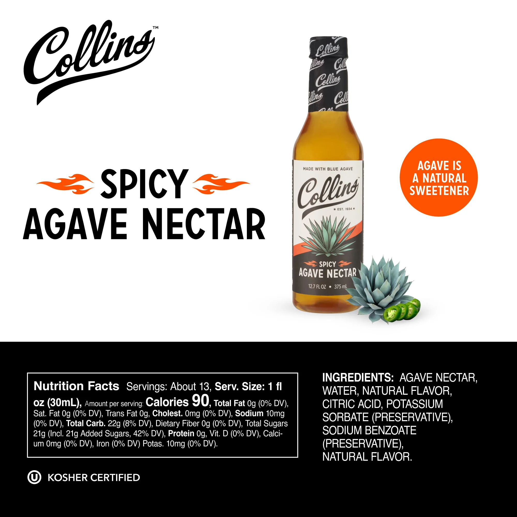 Spicy Agave Nectar, 12.7 oz - Image 5