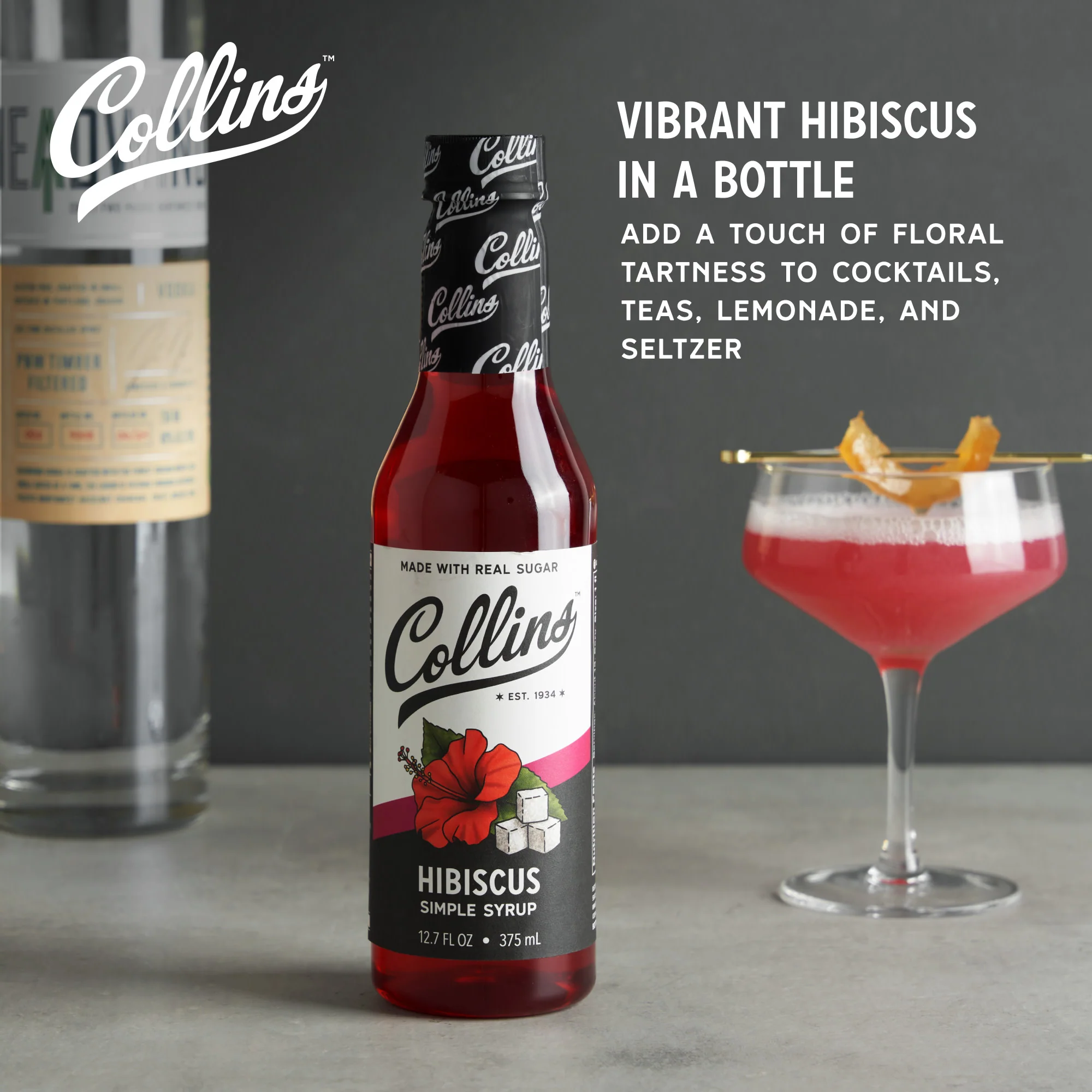 Hibiscus Simple Syrup, 12.7 oz - Image 3