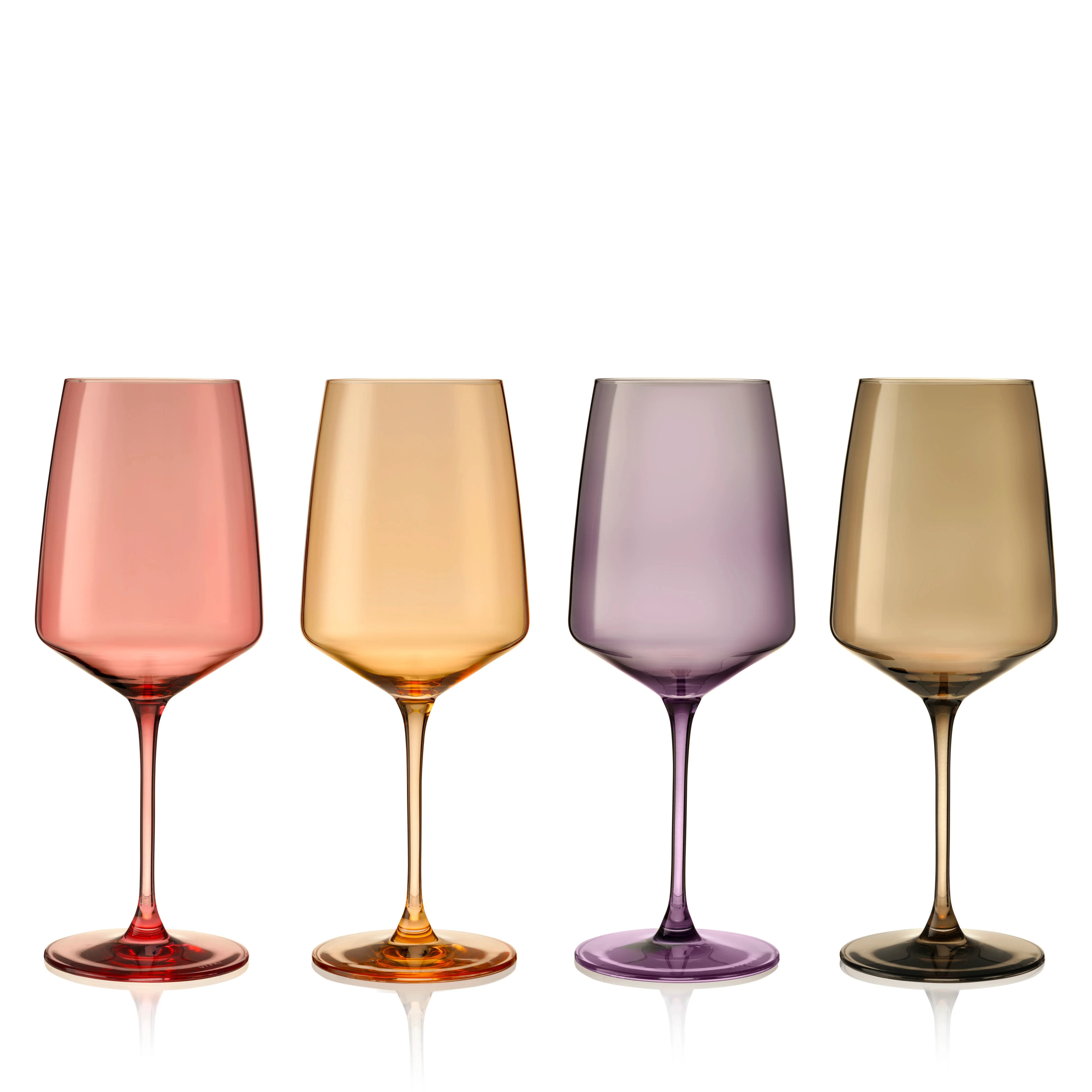 Reserve Nouveau Crystal Wine Glasses in Daybreak, Set of 4 - Image 4
