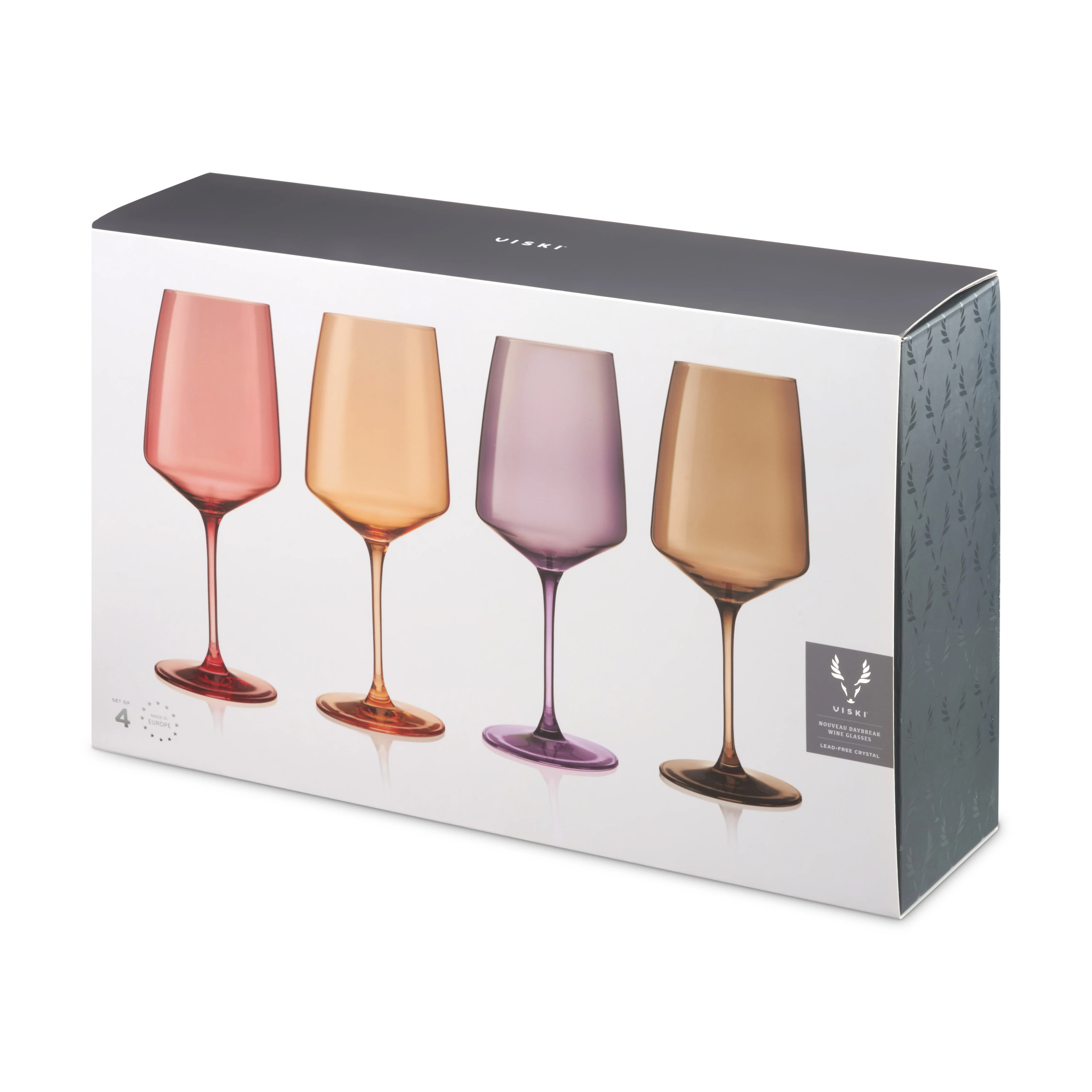Reserve Nouveau Crystal Wine Glasses in Daybreak, Set of 4 - Image 7