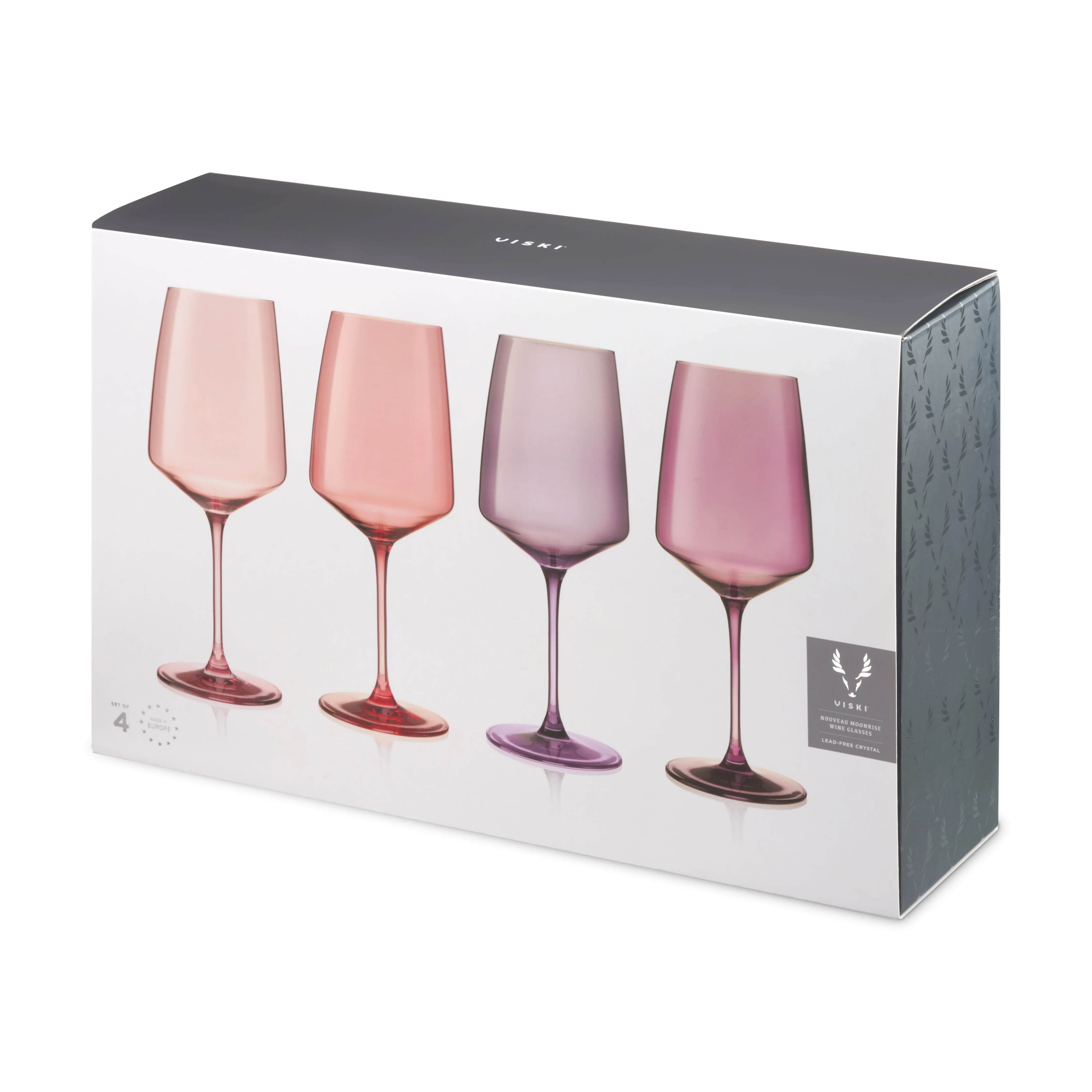 Reserve Nouveau Crystal Wine Glasses in Moonrise, Set of 4 - Image 7