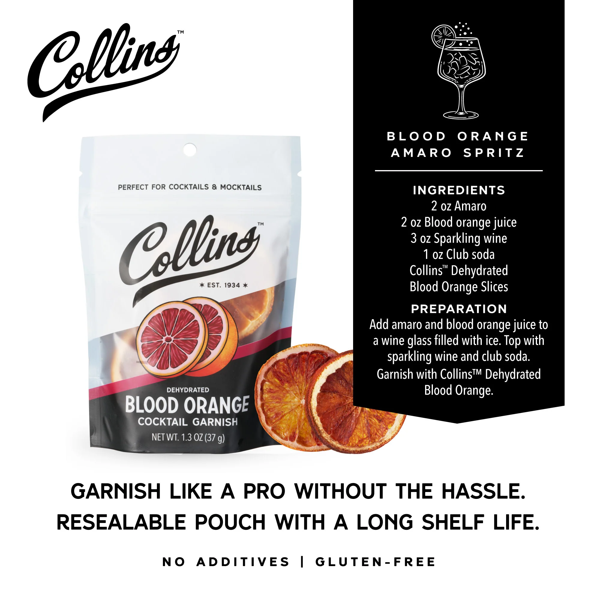 Dehydrated Blood Orange Cocktail Garnish, 1.3 oz - Image 4