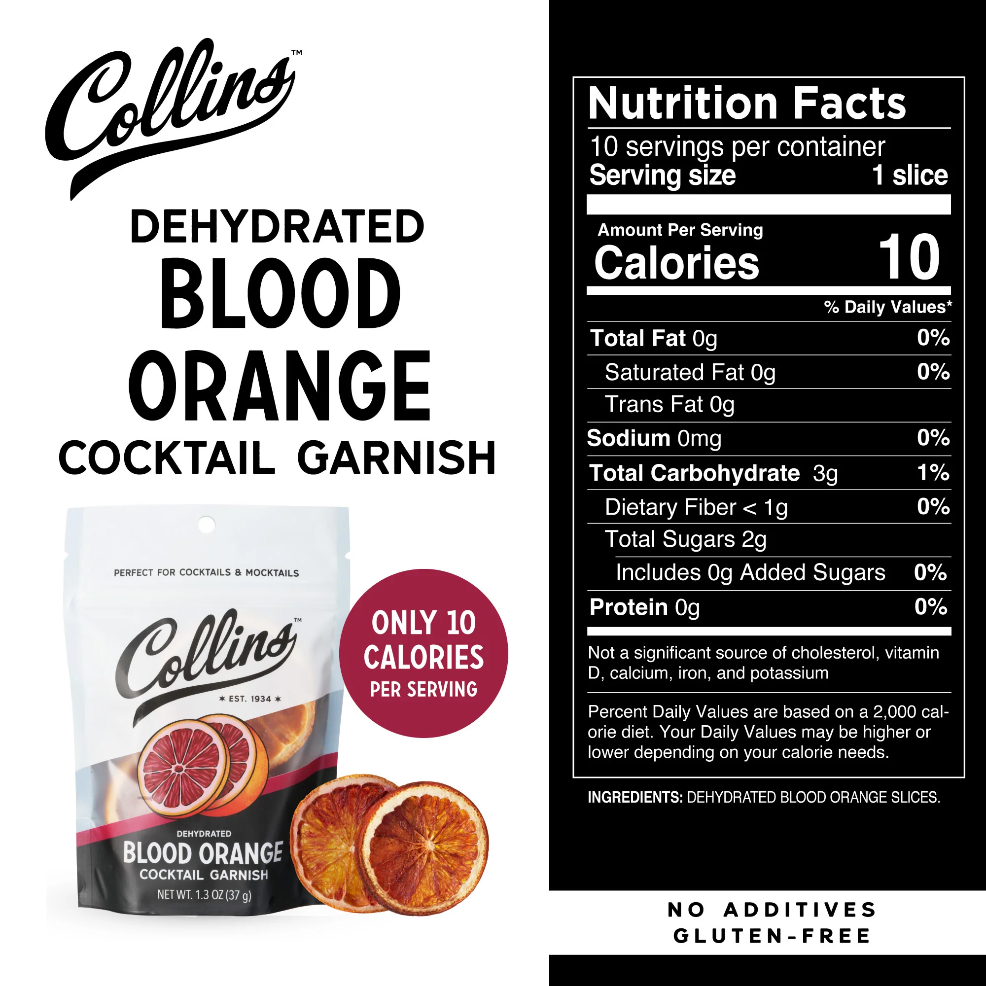 Dehydrated Blood Orange Cocktail Garnish, 1.3 oz - Image 5