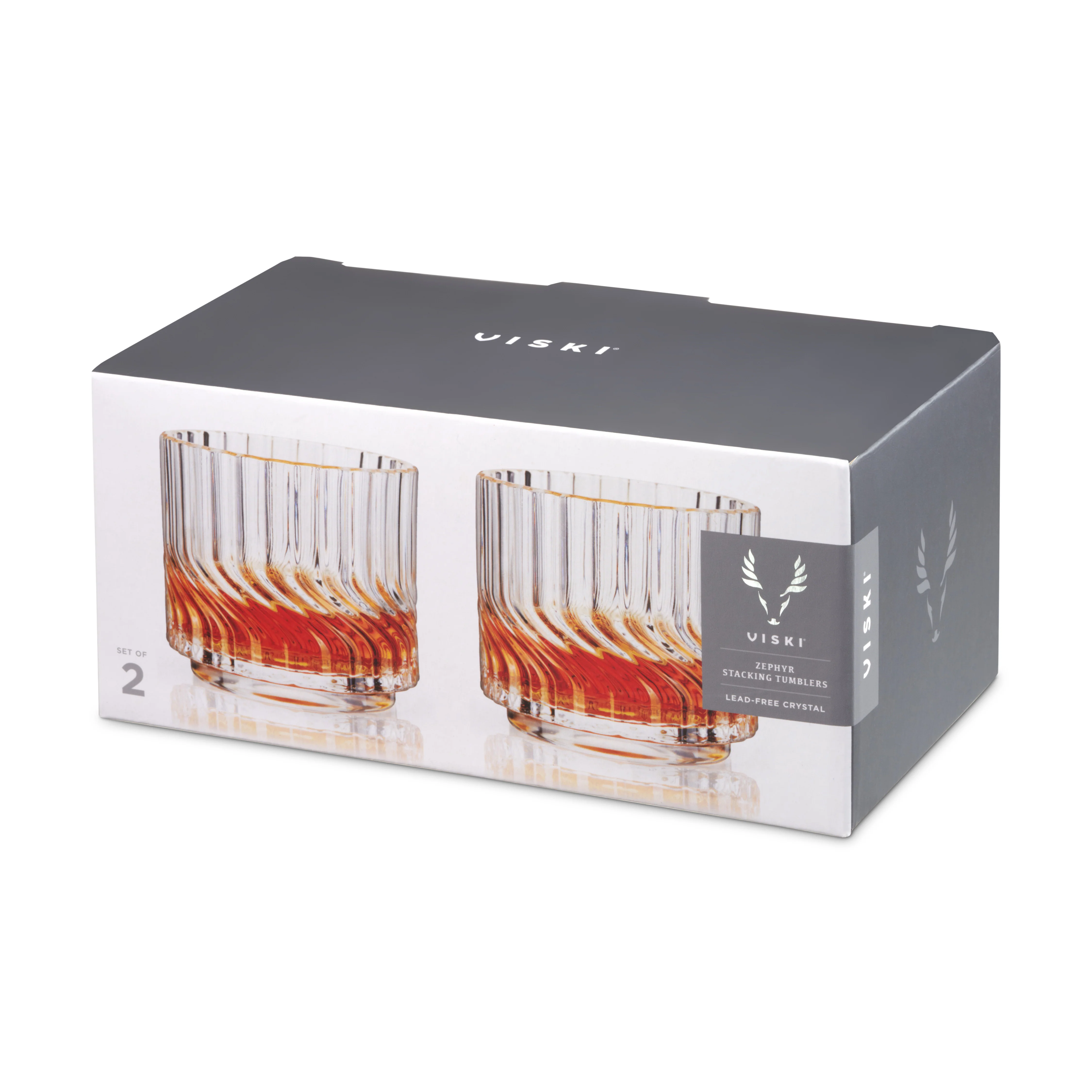 Zephyr Crystal Lowball Tumblers, Set of 2 - Image 7