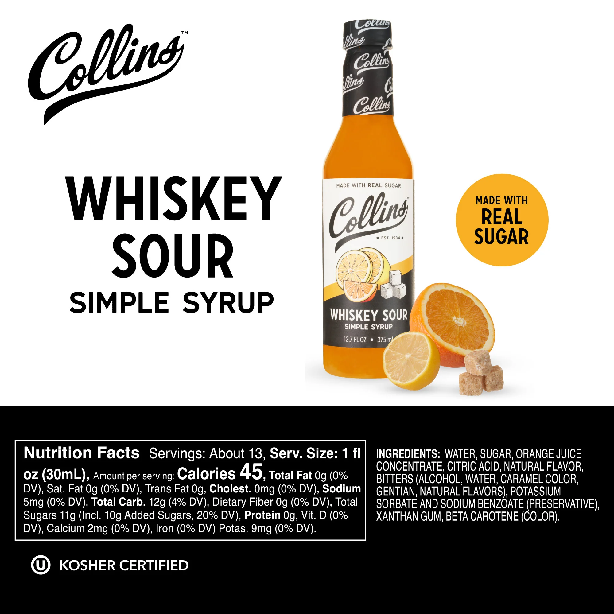 Whiskey Sour Simple Syrup, 12.7 oz - Image 5