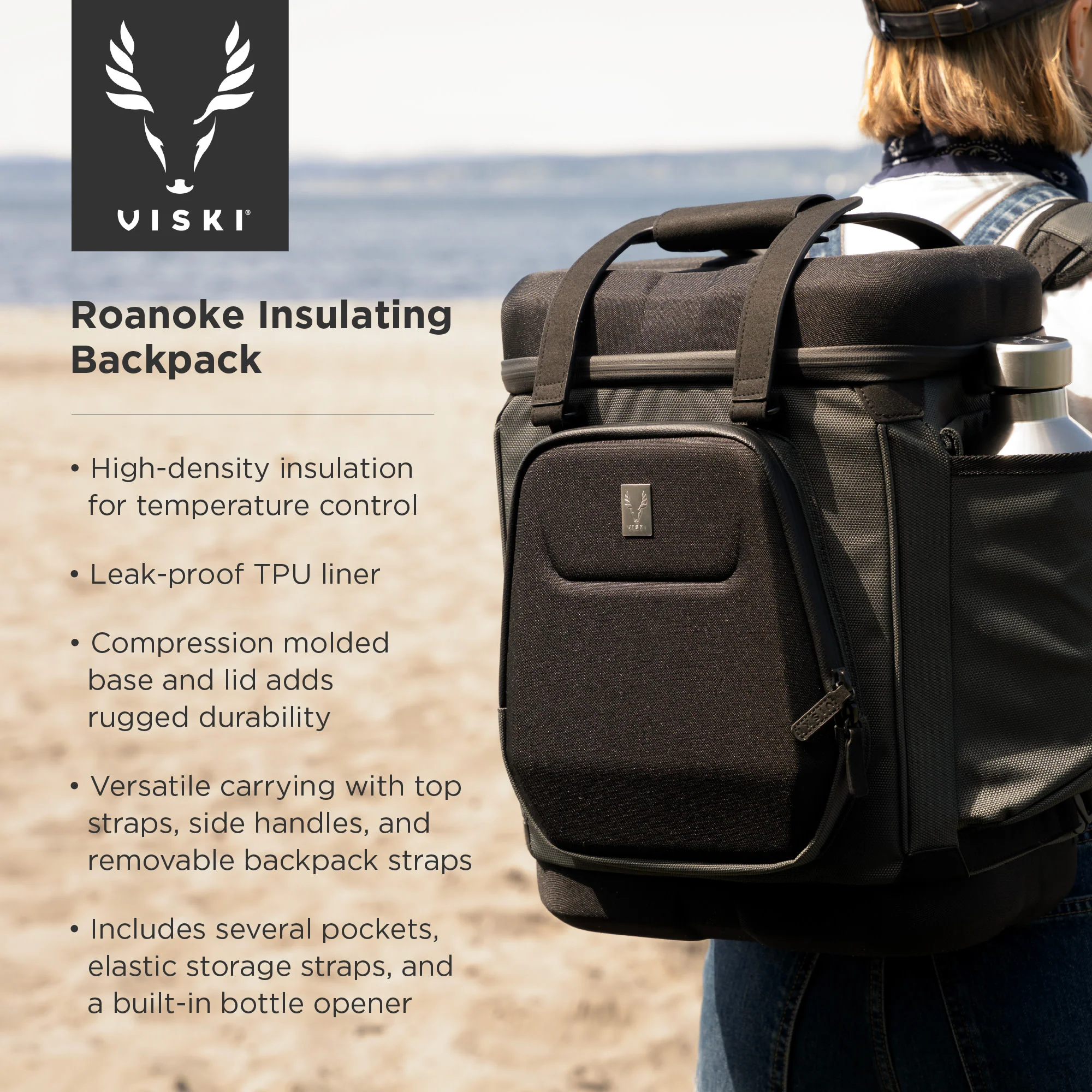 Roanoke Insulating Backpack in Black - Image 5