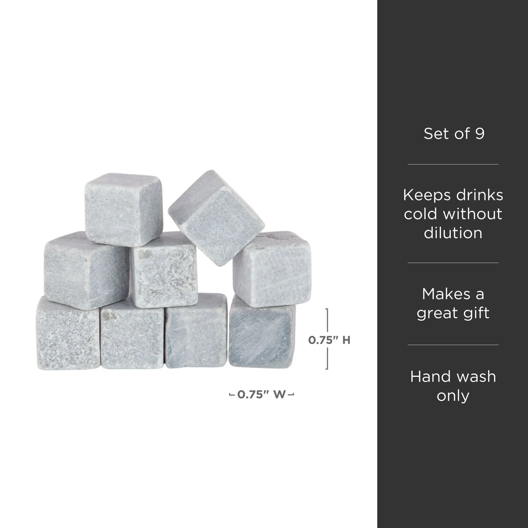 Glacier Rocks Soapstone Cube Set of 9 - Image 5
