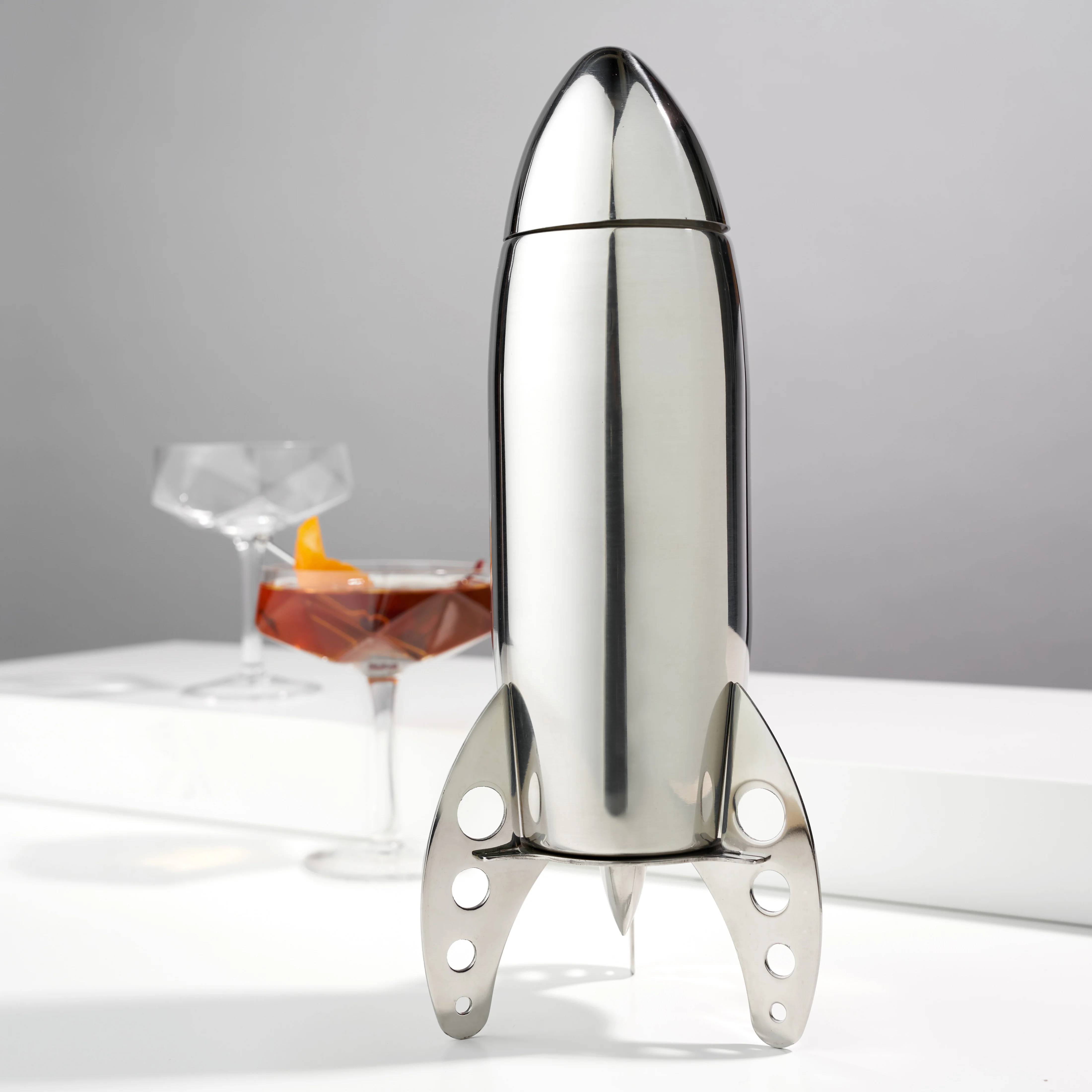 Irving Stainless Steel Rocket Cocktail Shaker - Image 3